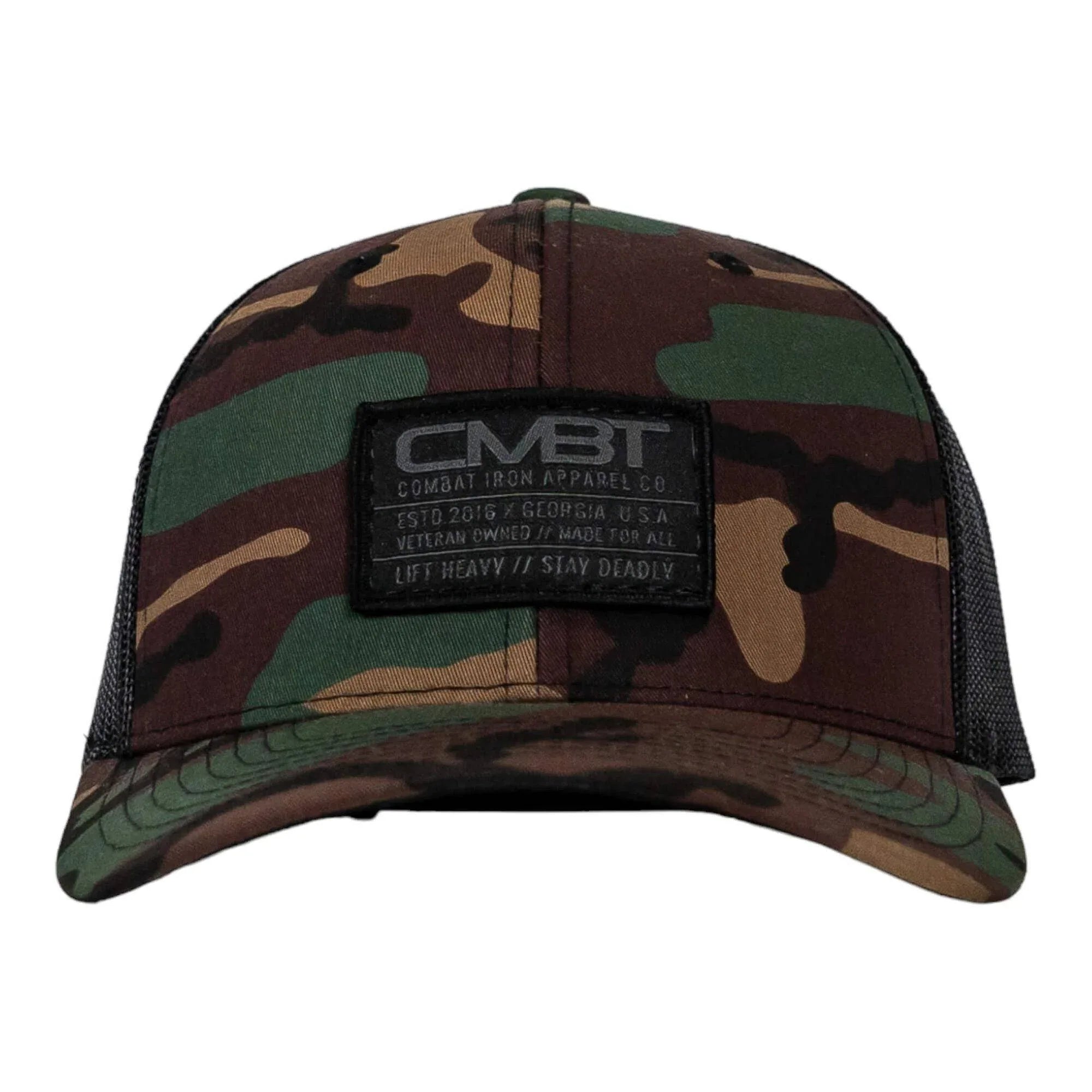 Branded CMBT Subdued Labeled Snapback Hat - Combat Iron Apparel Co.