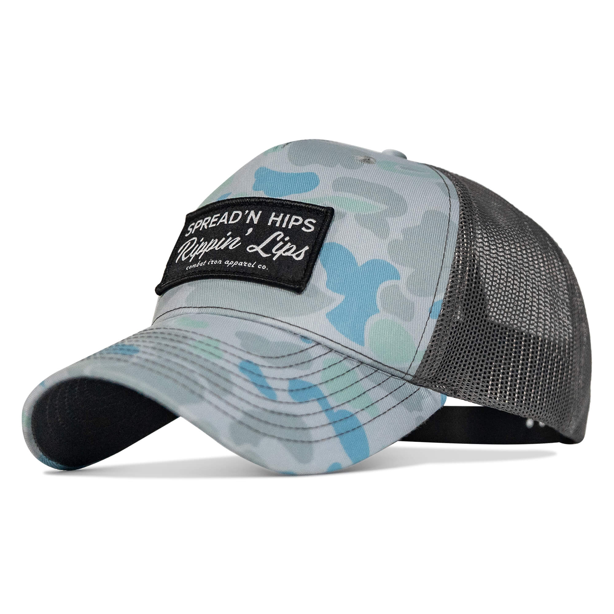 Spreadin' Hips Rippin' Lips Patch Snapback - Combat Iron Apparel Co.