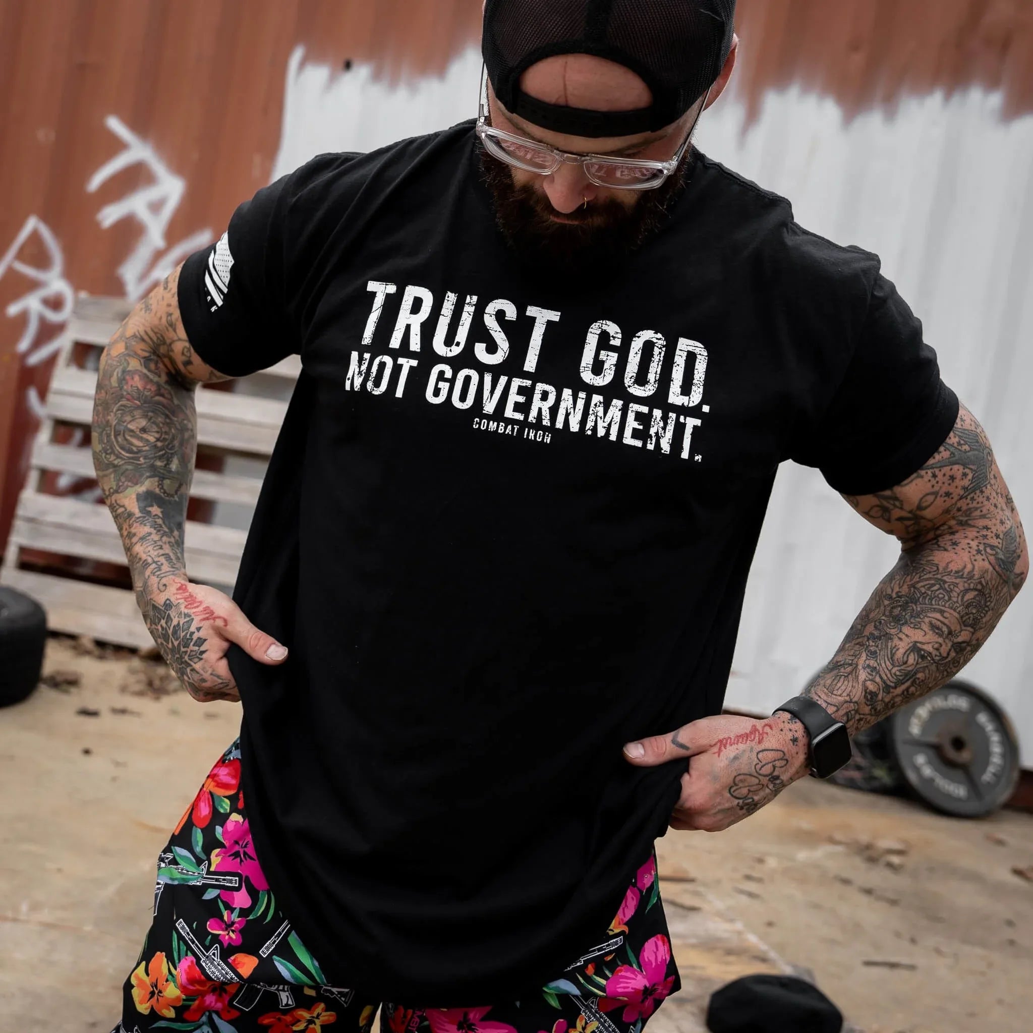 Trust God. Not Government. Men's T-Shirt - Combat Iron Apparel Co.