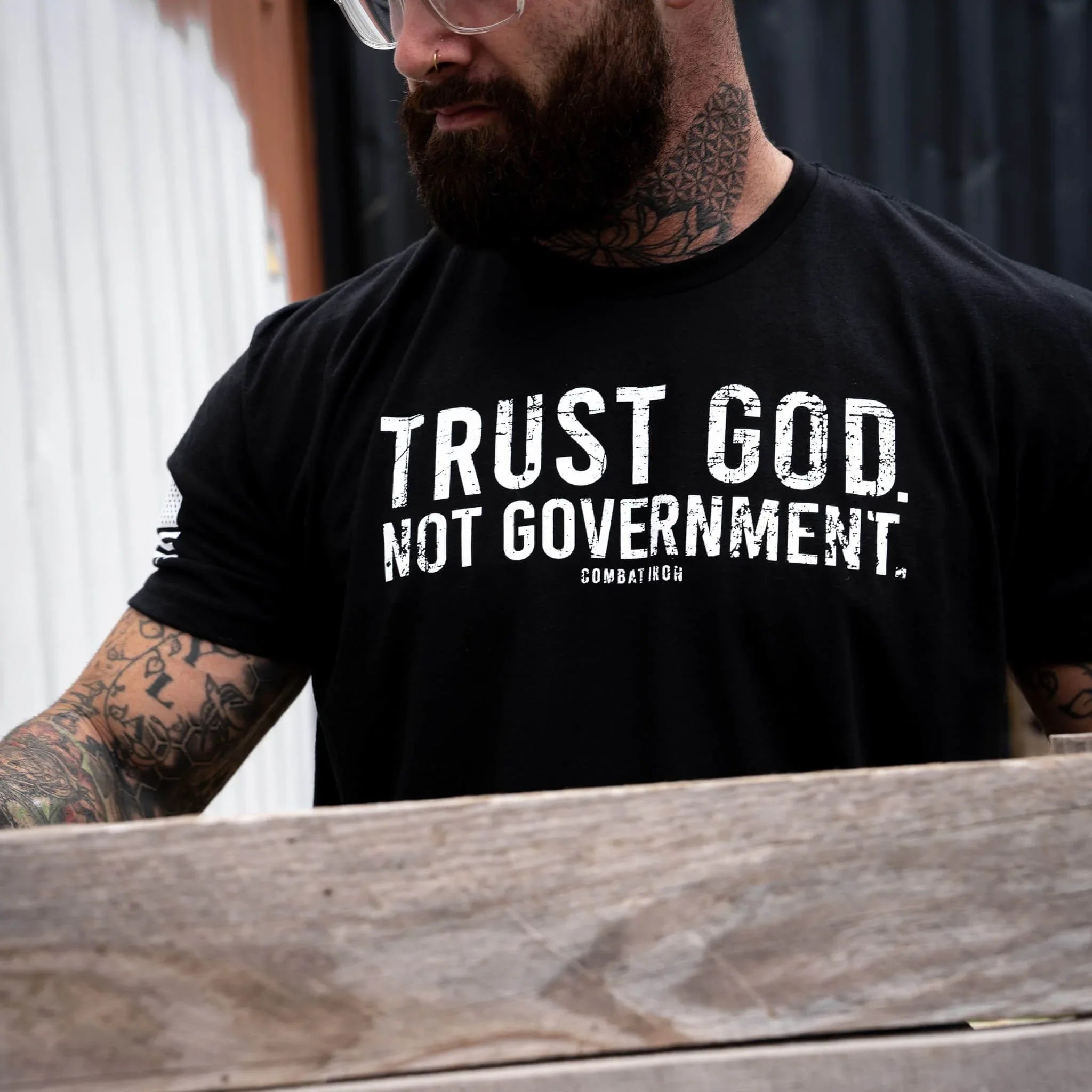 Trust God. Not Government. Men's T-Shirt - Combat Iron Apparel Co.