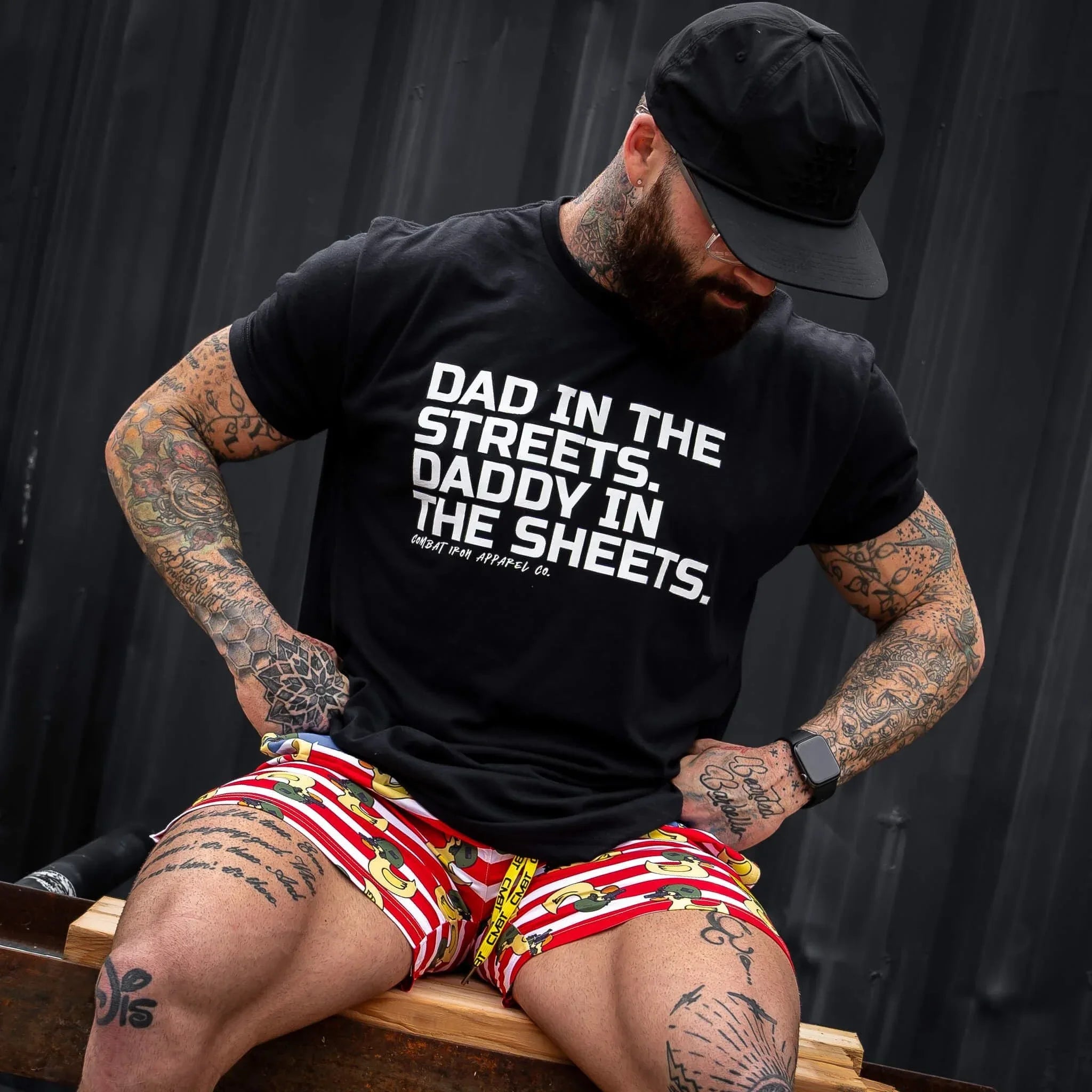 Dad in the Streets. Daddy In the Sheets. Men's T-Shirt - Combat Iron Apparel Co.