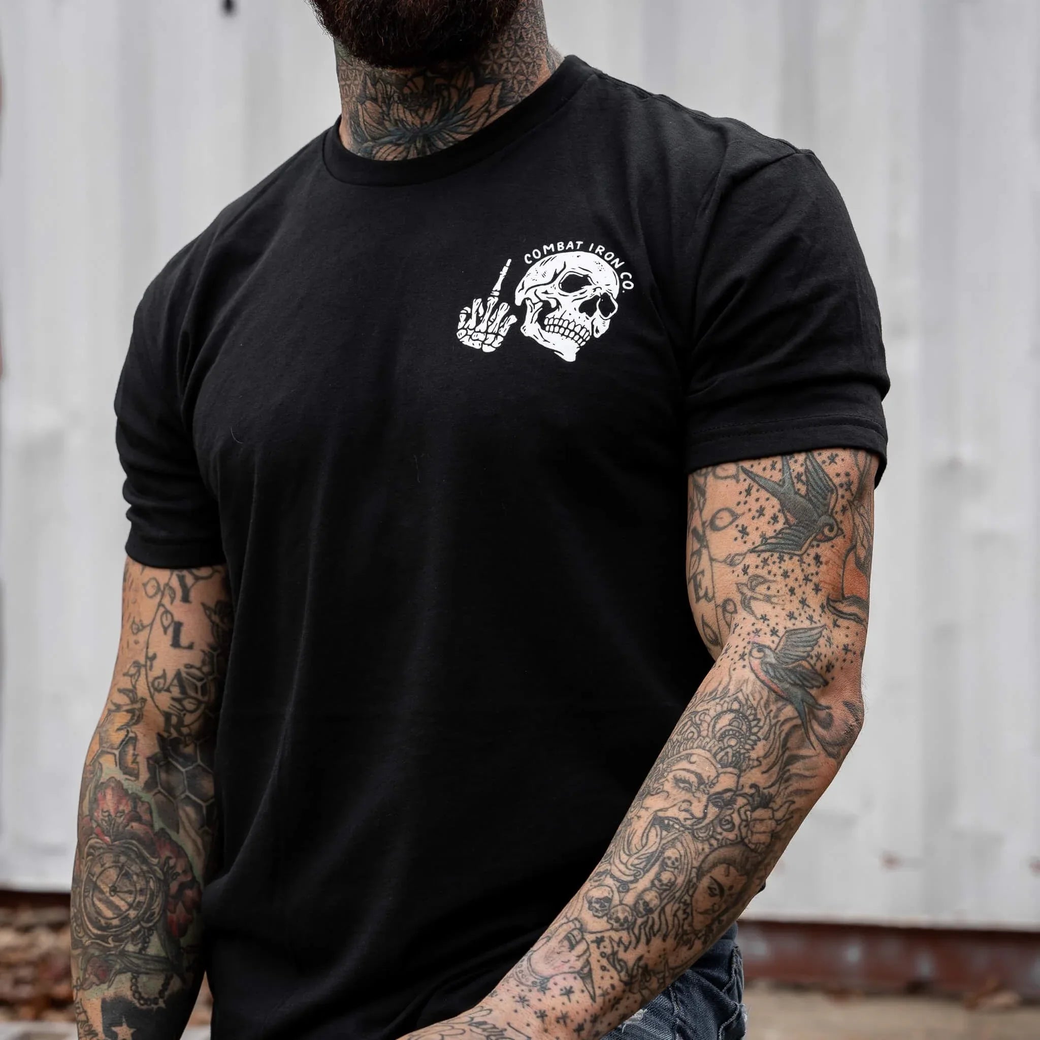 Fuck What They Think Skull Men's T-Shirt - Combat Iron Apparel Co.