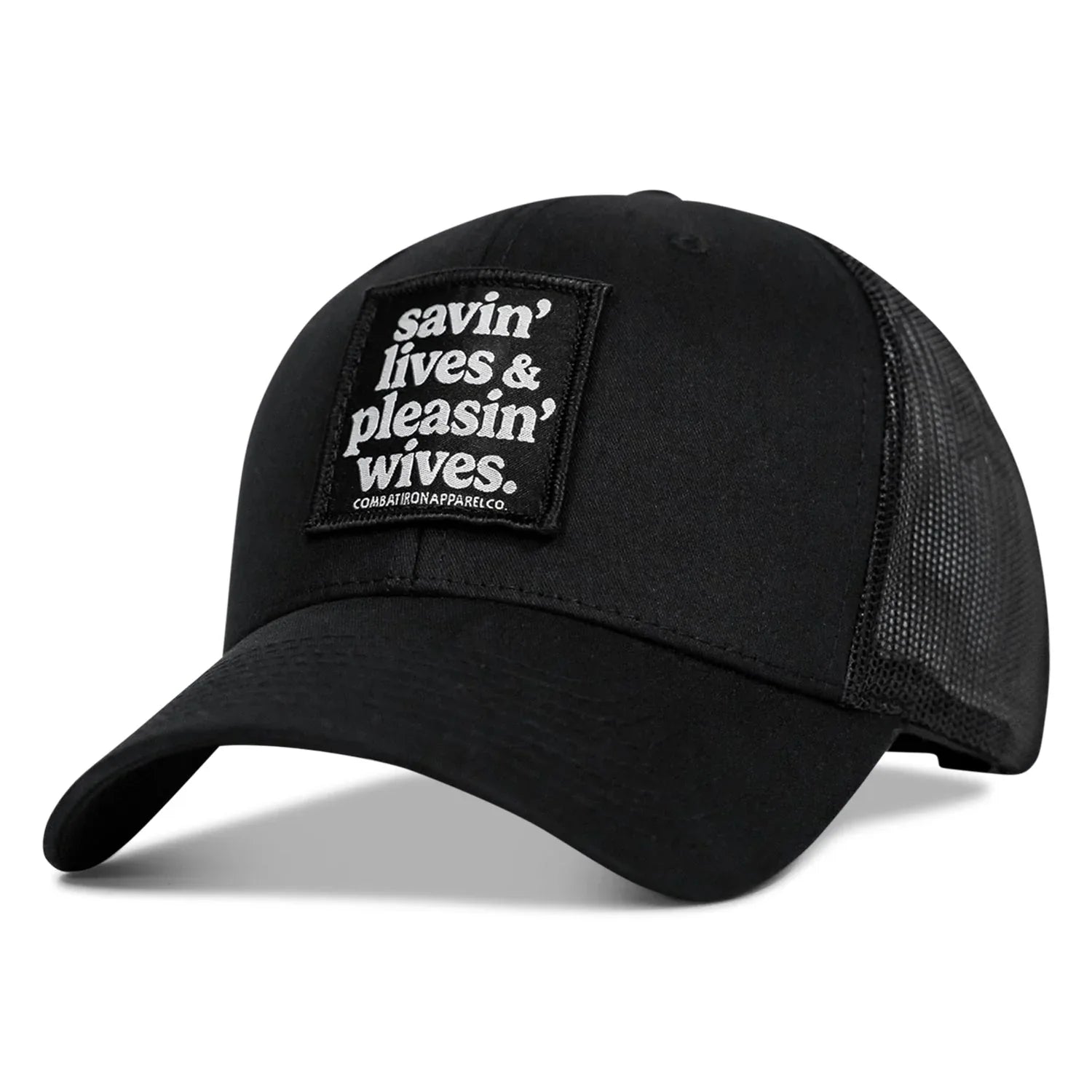 Savin' Lives & Pleasin' Wives Patch SnapBack Hat - Combat Iron Apparel Co.