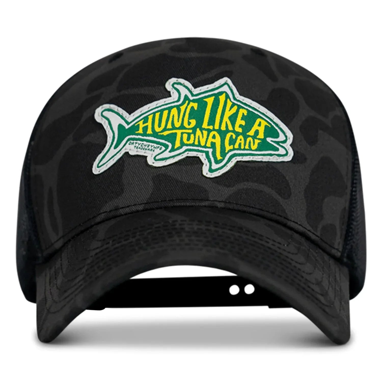 Hung Like A Tuna Can Snapback Hat - Combat Iron Apparel Co.