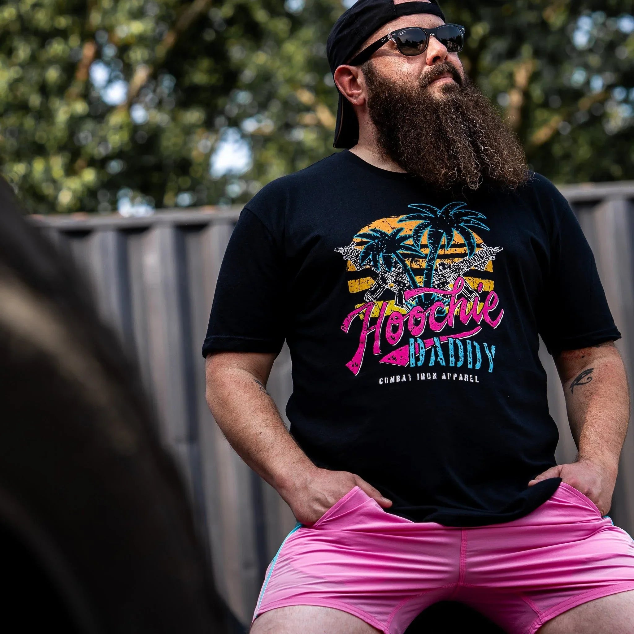 Hoochie Daddy Sunset Men's T-Shirt - Combat Iron Apparel Co.