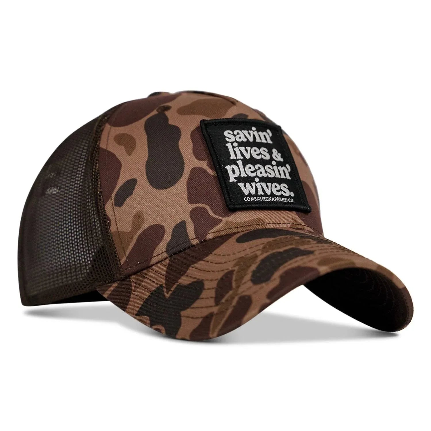 Savin' Lives & Pleasin' Wives Patch SnapBack Hat - Combat Iron Apparel Co.