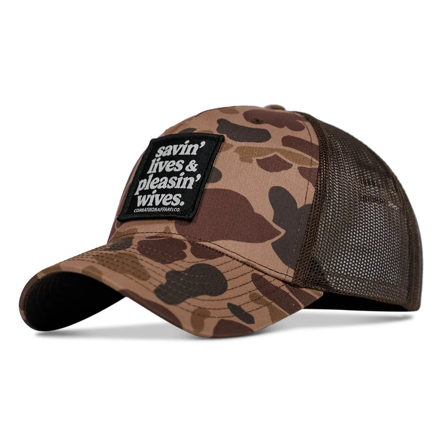 Savin' Lives & Pleasin' Wives Patch SnapBack Hat - Combat Iron Apparel Co.