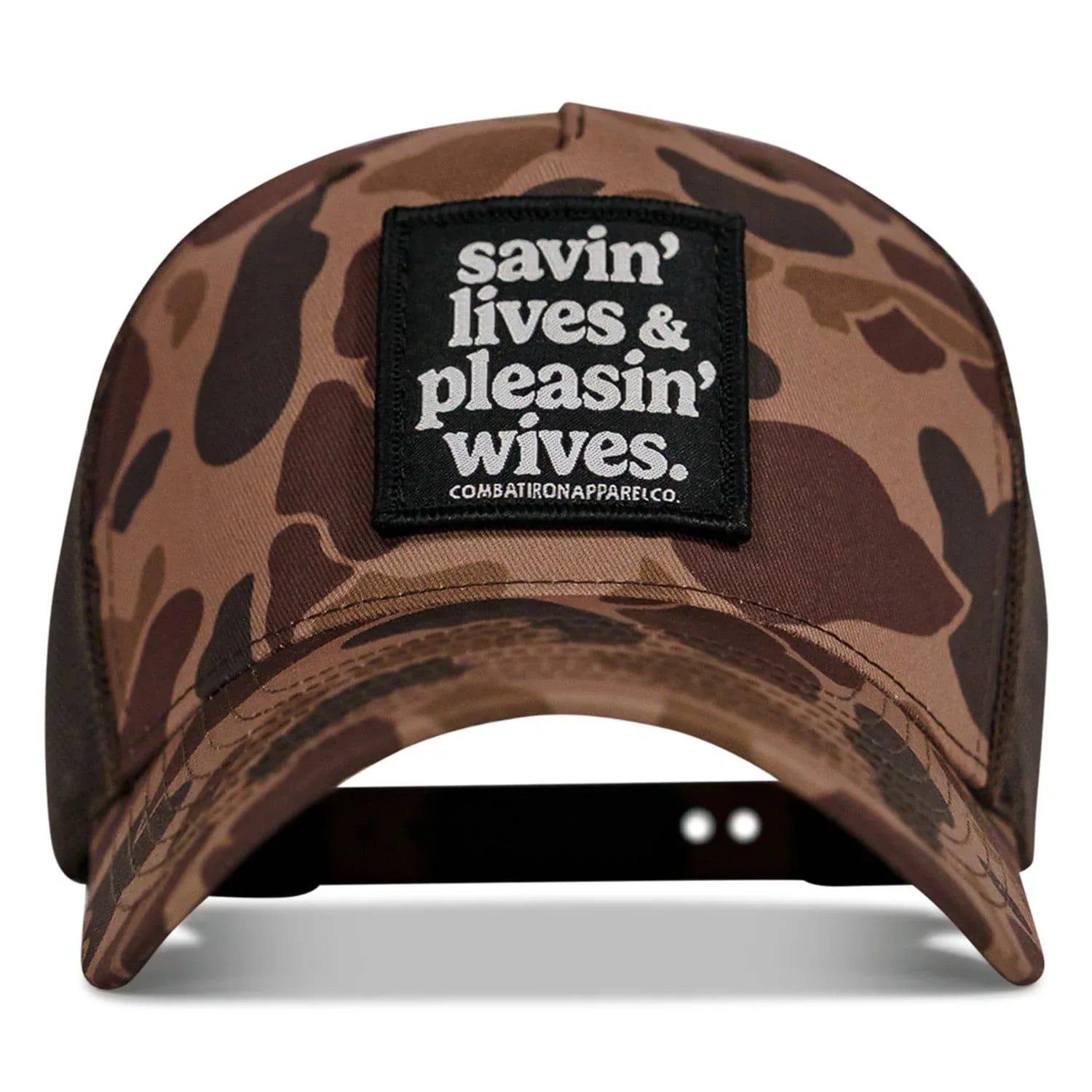 Savin' Lives & Pleasin' Wives Patch SnapBack Hat - Combat Iron Apparel Co.