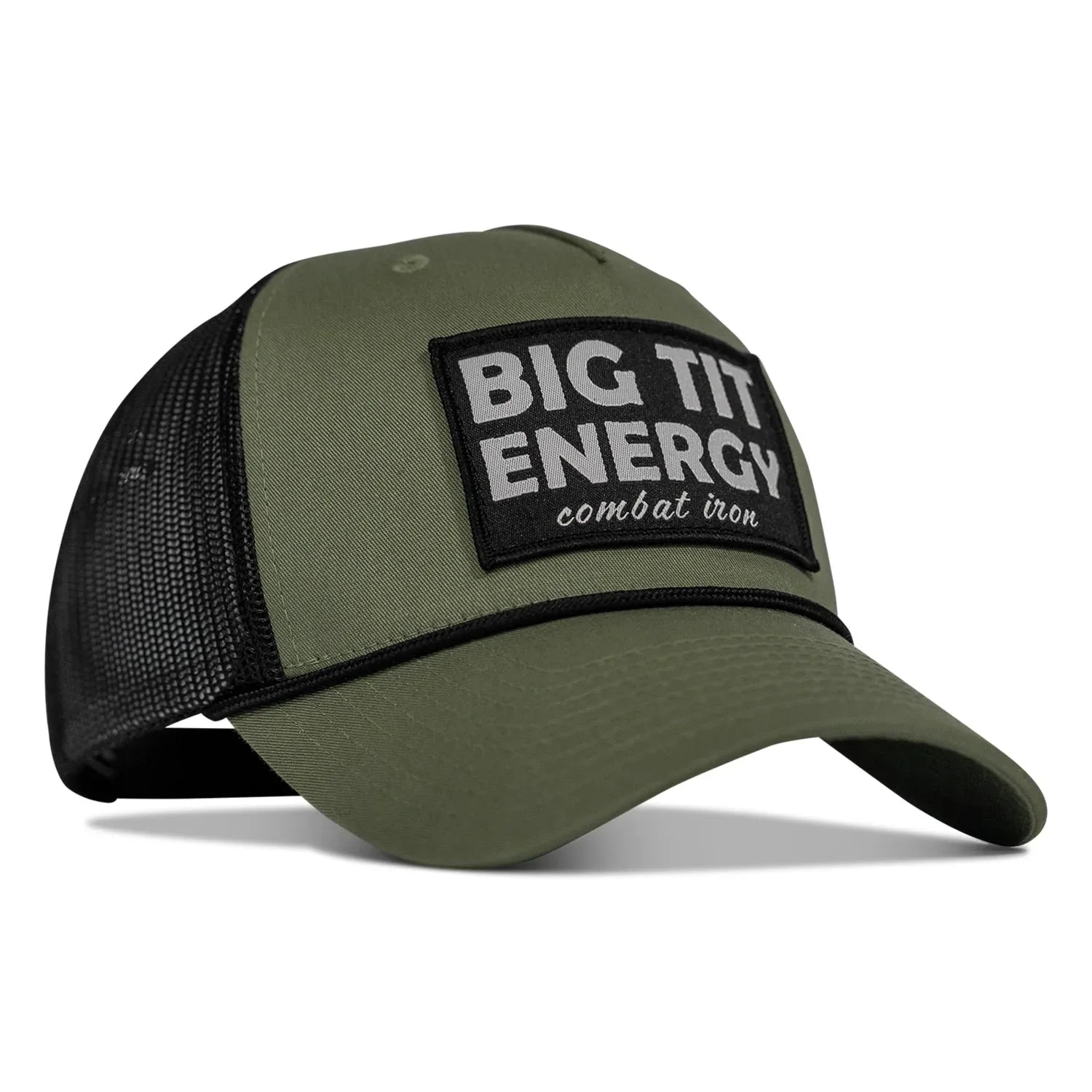 Big Tit Energy Patch Rope Snapback Hat - Combat Iron Apparel Co.