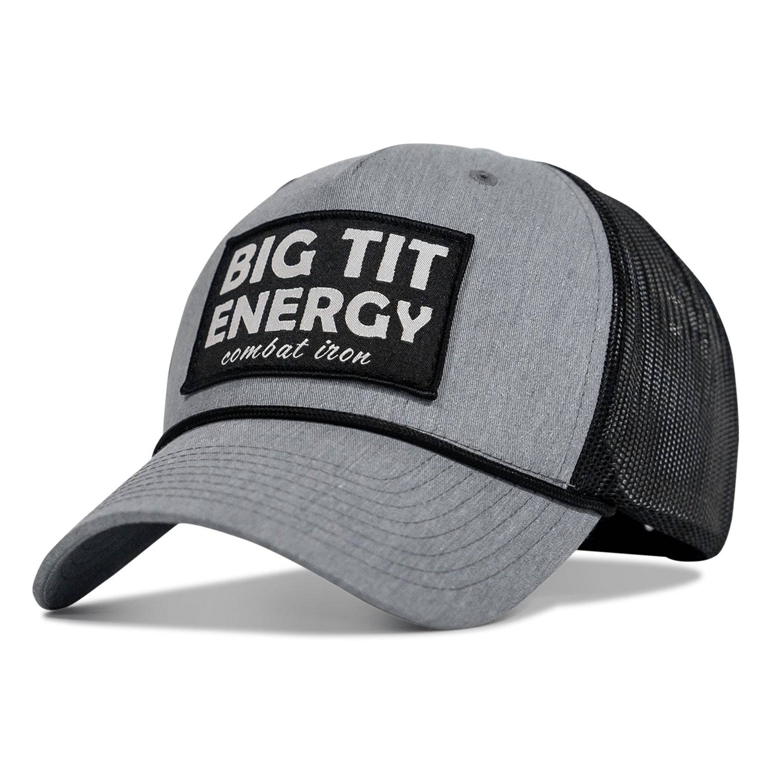 Big Tit Energy Patch Rope Snapback Hat - Combat Iron Apparel Co.