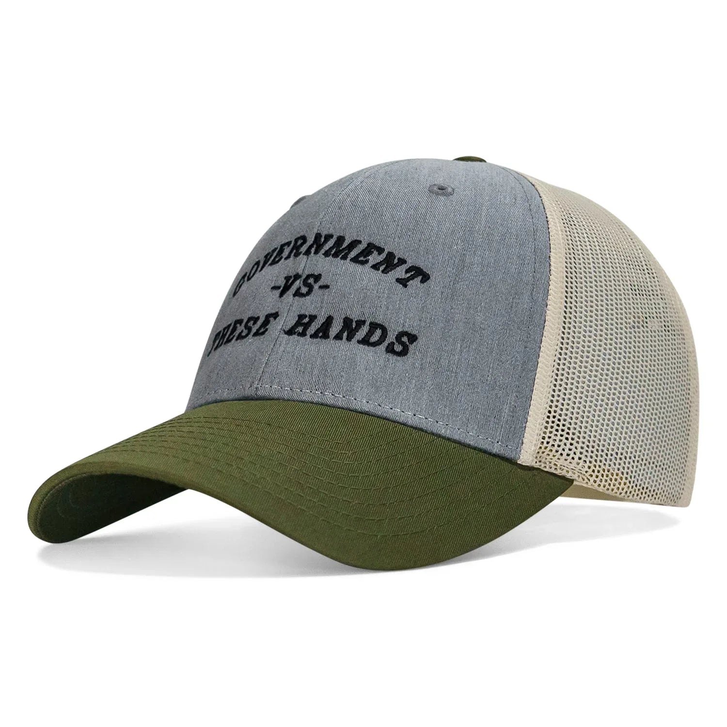 Government -vs- These Hands SnapBack Hat - Combat Iron Apparel Co.