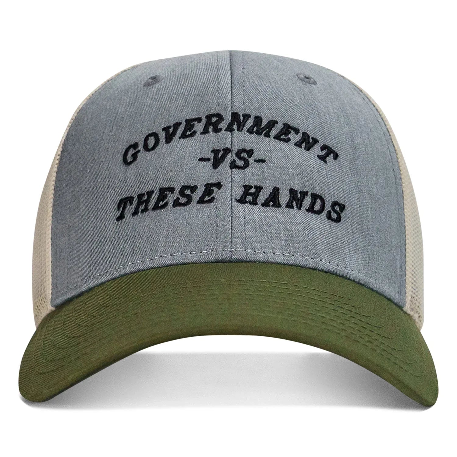 Government -vs- These Hands SnapBack Hat - Combat Iron Apparel Co.