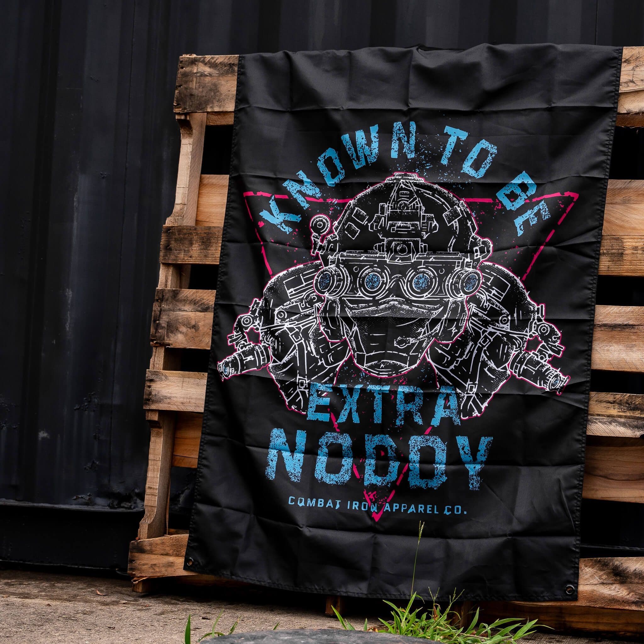 Known To Be Extra Noddy 3' X 4' Wall Flag  - Combat Iron Apparel Co.