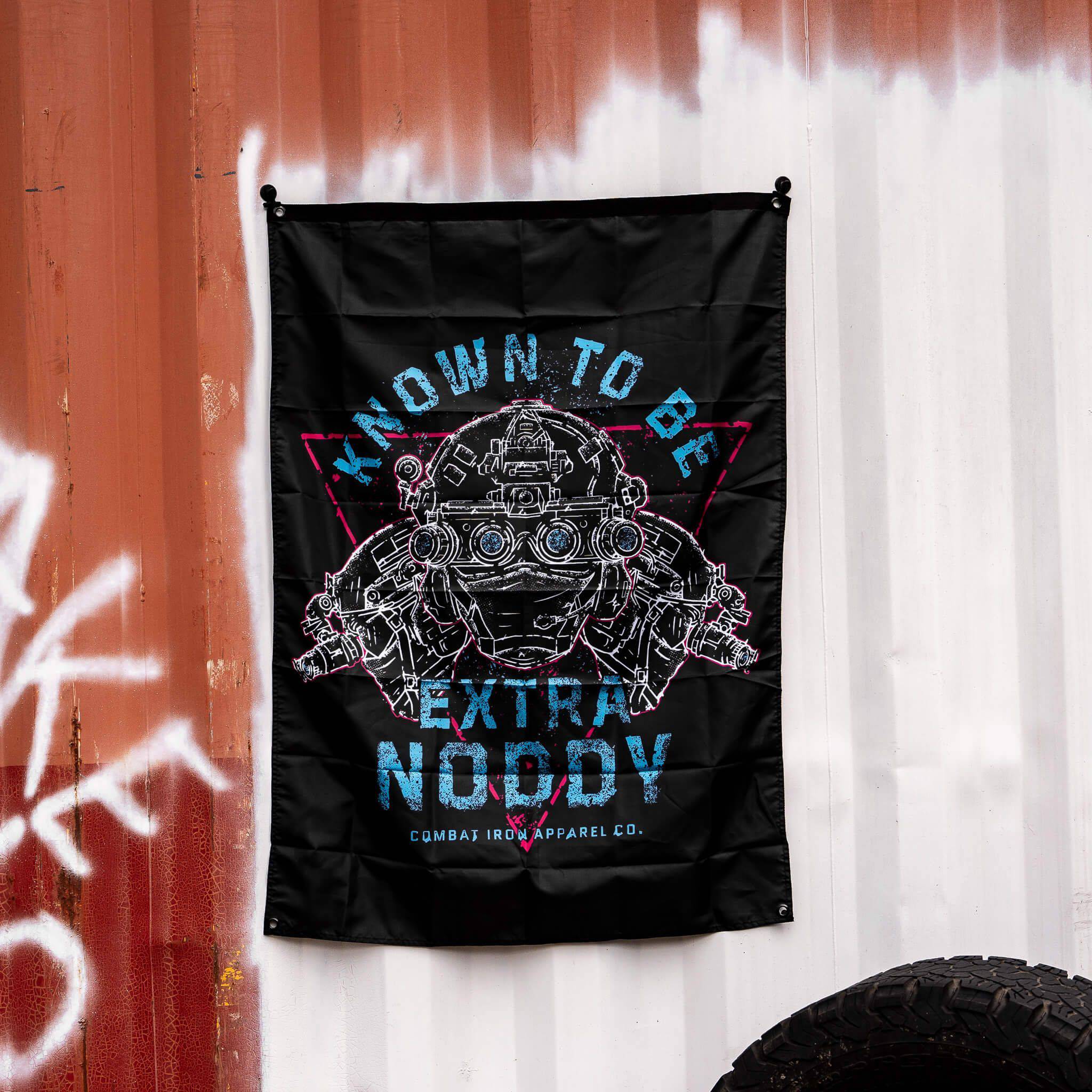 Known To Be Extra Noddy 3' X 4' Wall Flag  - Combat Iron Apparel Co.