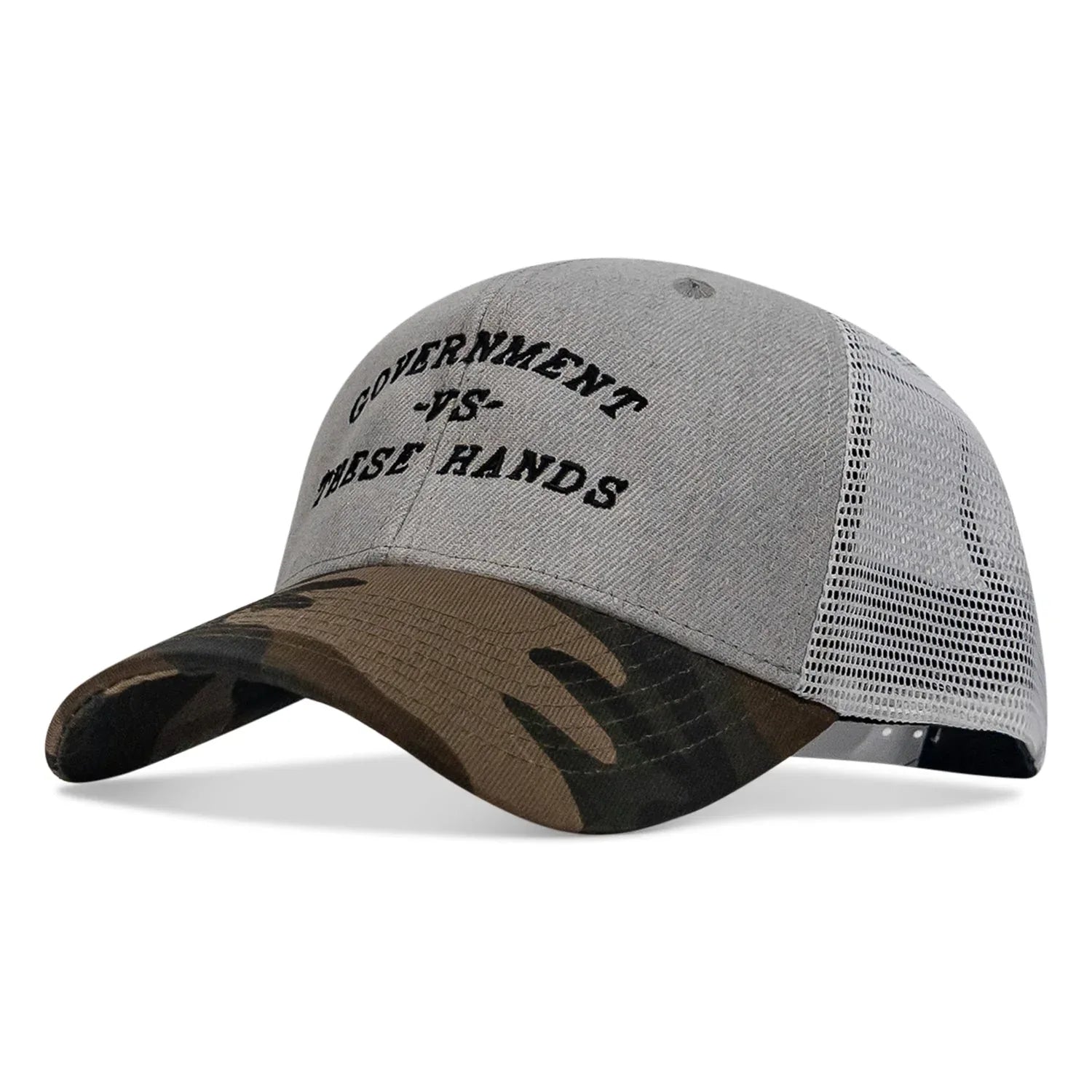 Government -vs- These Hands SnapBack Hat - Combat Iron Apparel Co.