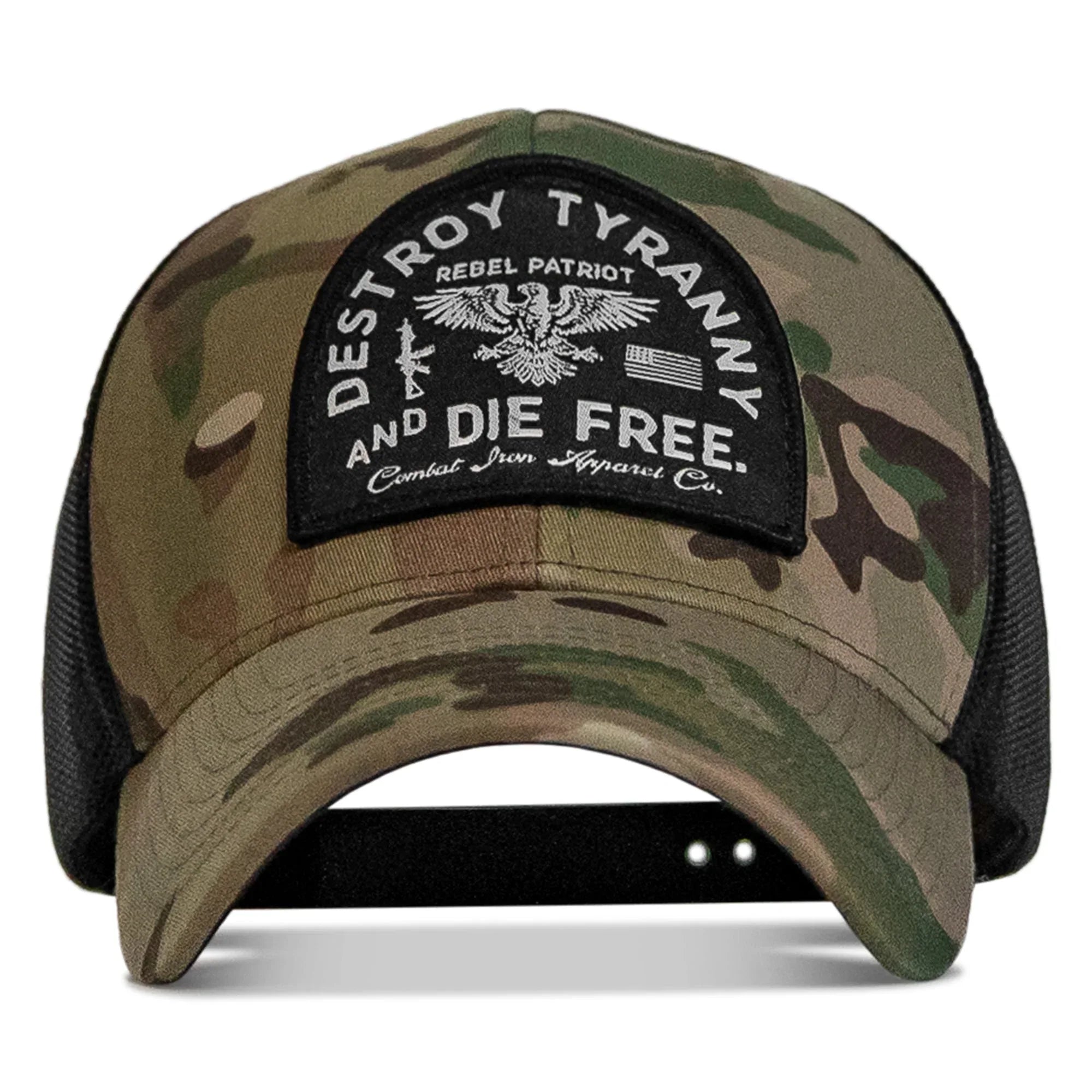 Destroy Tyranny and Die Free Patch Snapback - Combat Iron Apparel Co.