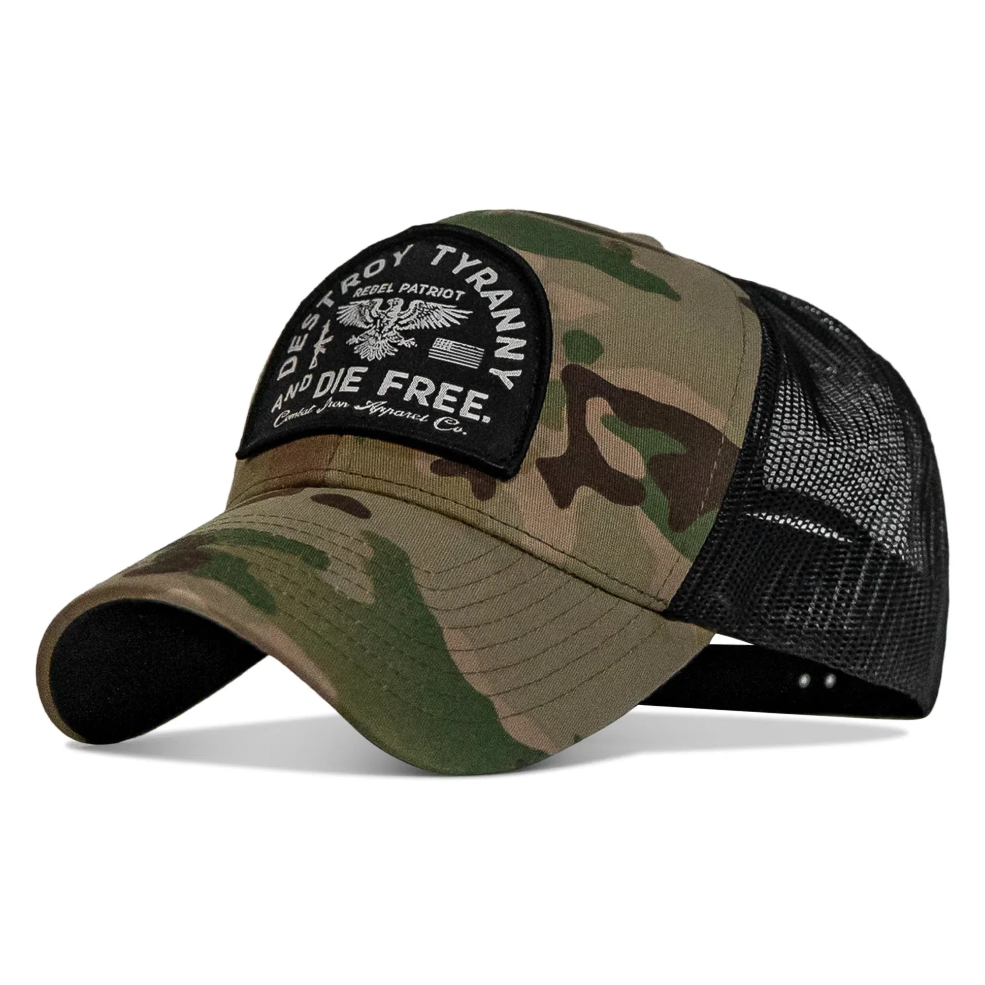 Destroy Tyranny and Die Free Patch Snapback - Combat Iron Apparel Co.