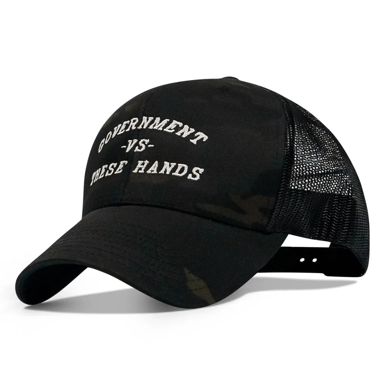 Government -vs- These Hands SnapBack Hat - Combat Iron Apparel Co.
