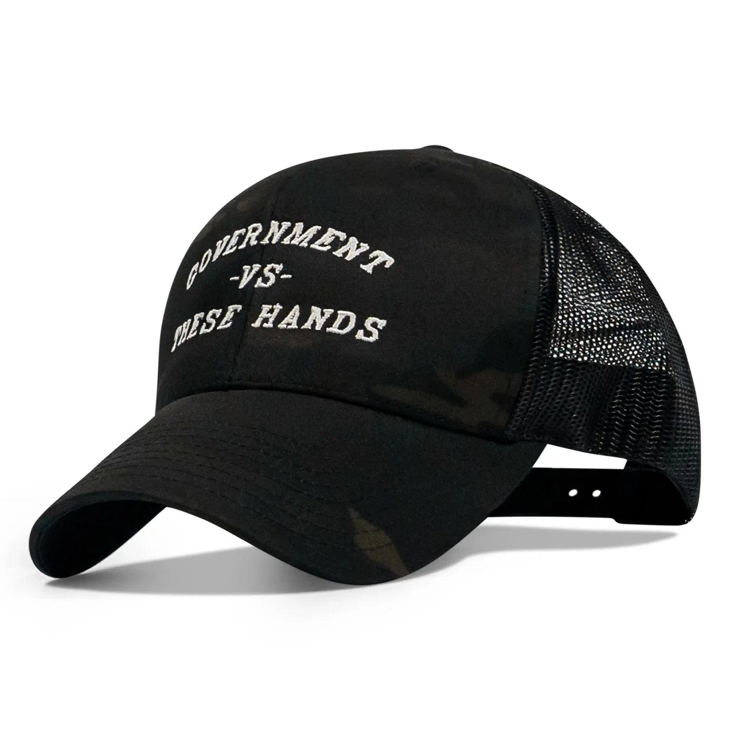 Government -vs- These Hands SnapBack Hat - Combat Iron Apparel Co.