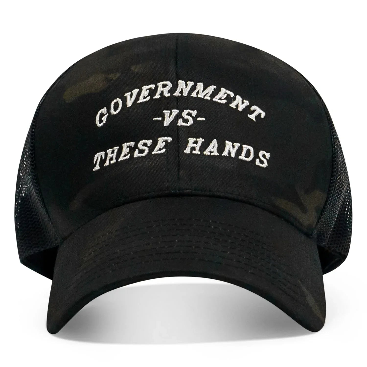 Government -vs- These Hands SnapBack Hat - Combat Iron Apparel Co.
