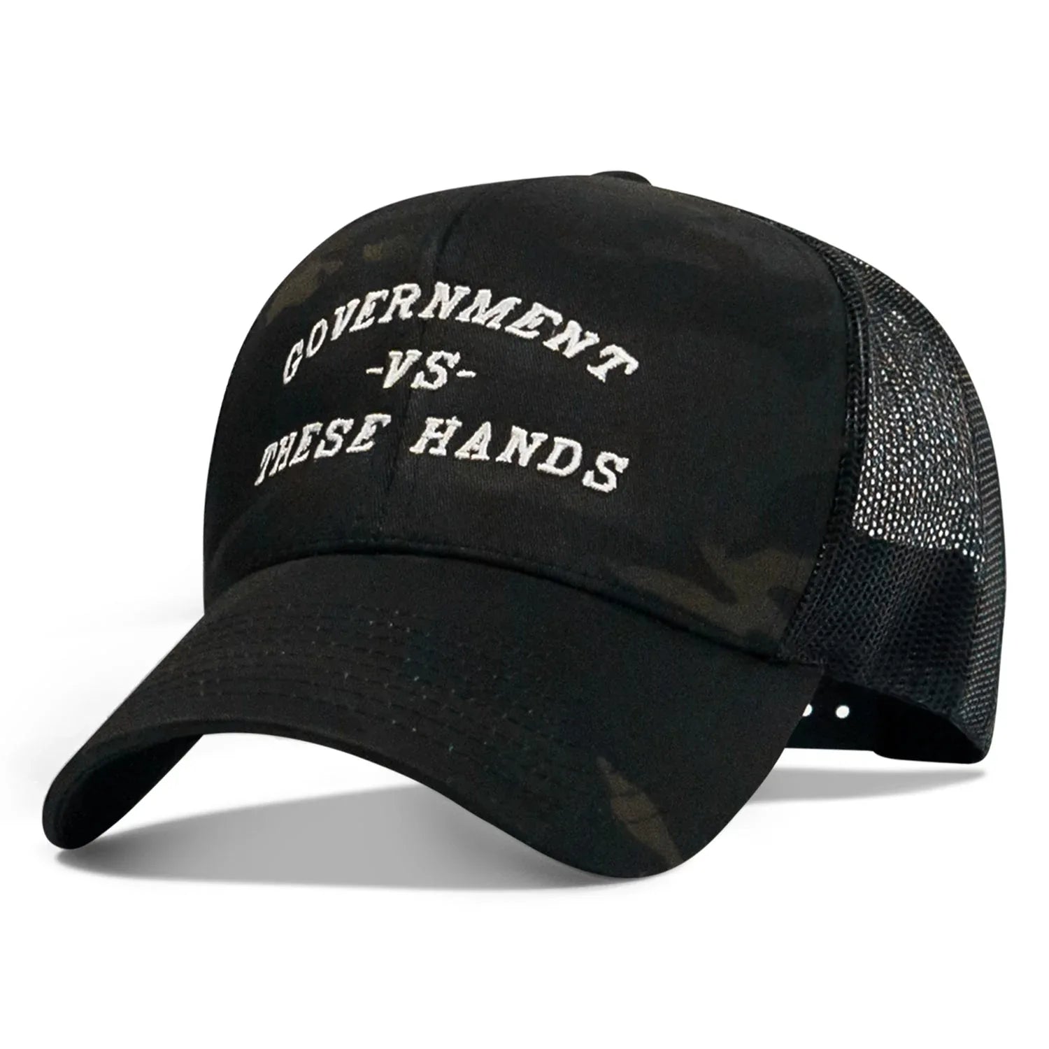 Government -vs- These Hands SnapBack Hat - Combat Iron Apparel Co.