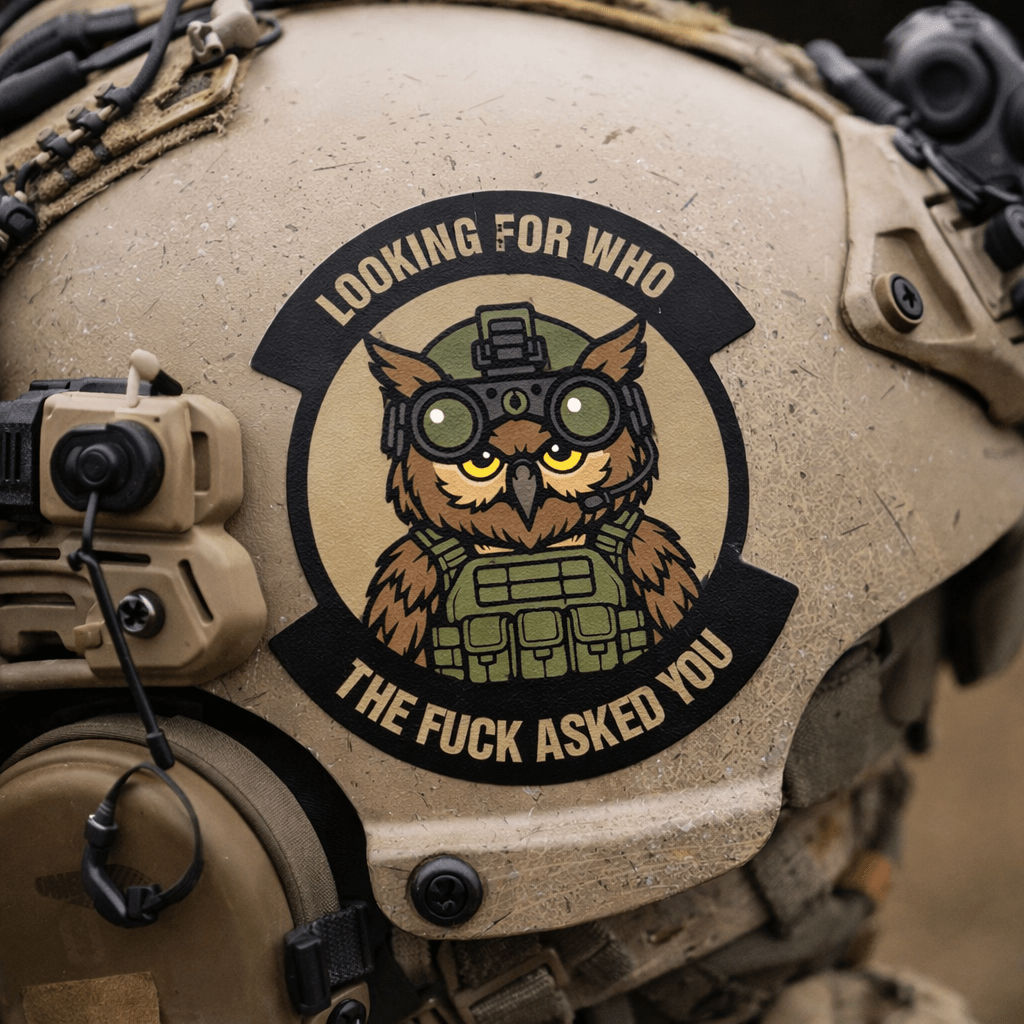 Tactical Owl - Looking For WHO The Fuck Asked You - 3.75" Sticker