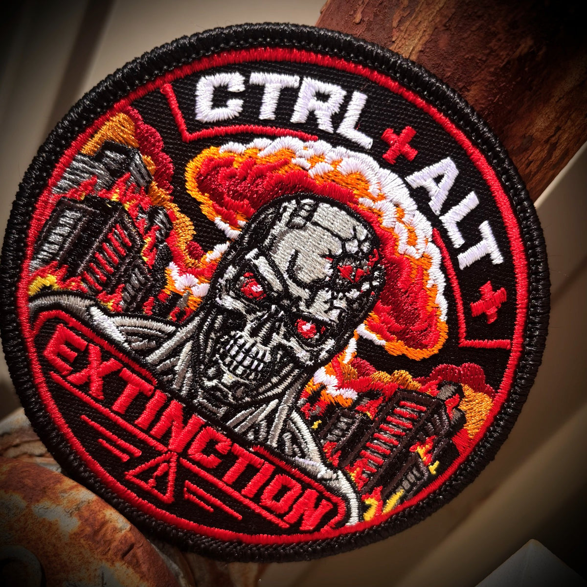 Ctrl + Alt + Extinction - 4" Round Patch