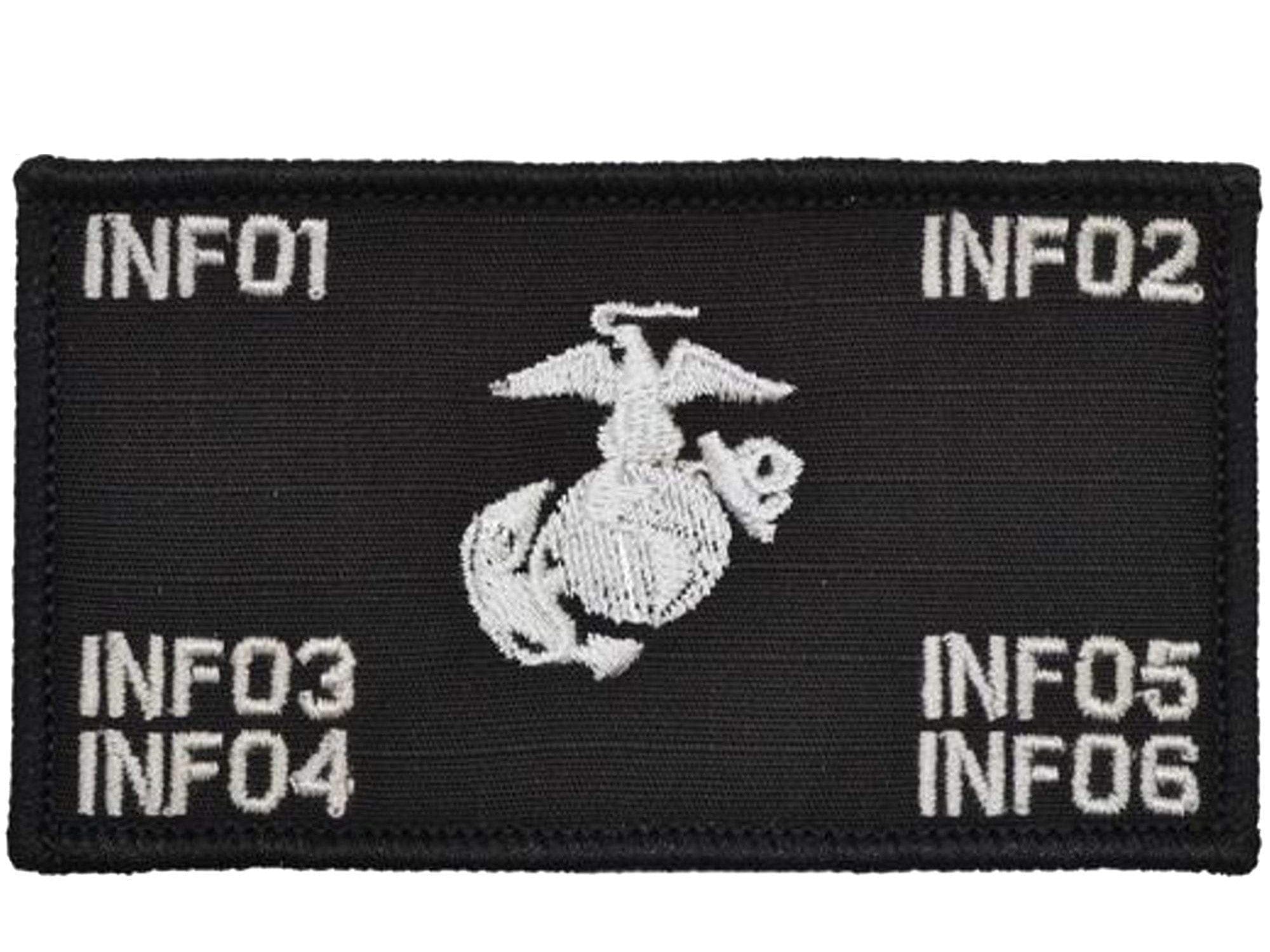 USMC Plate Carrier Flak Patch - Eagle Globe and Anchor Graphic (Filled  Globe)