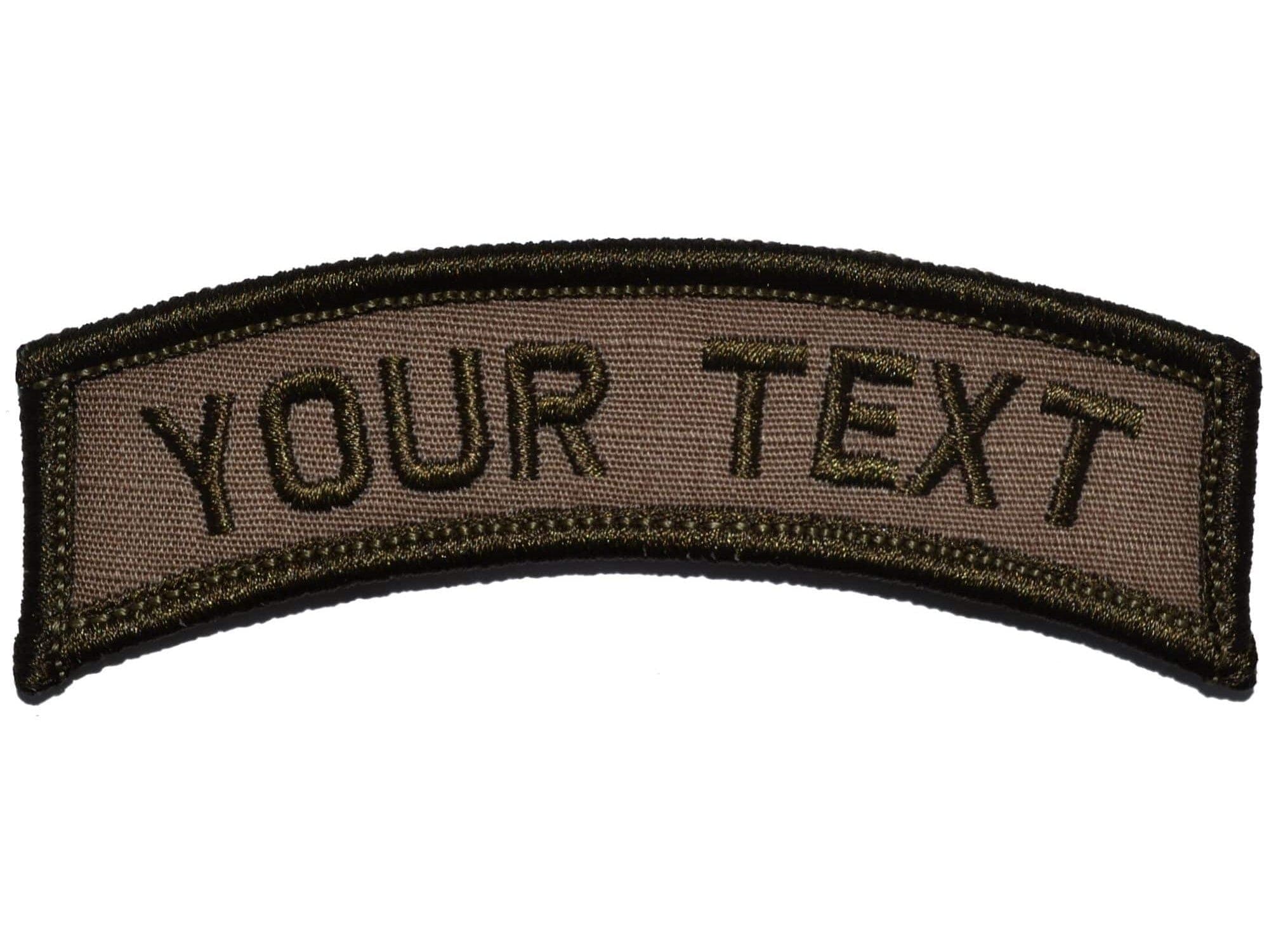 Tactical Gear Junkie Patches Custom Text Patch - LARGE Tab