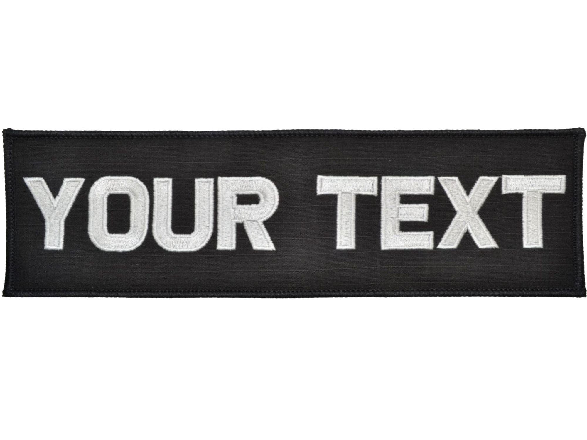 Tactical Gear Junkie Patches Custom Plate Carrier Text Patch - 3x10