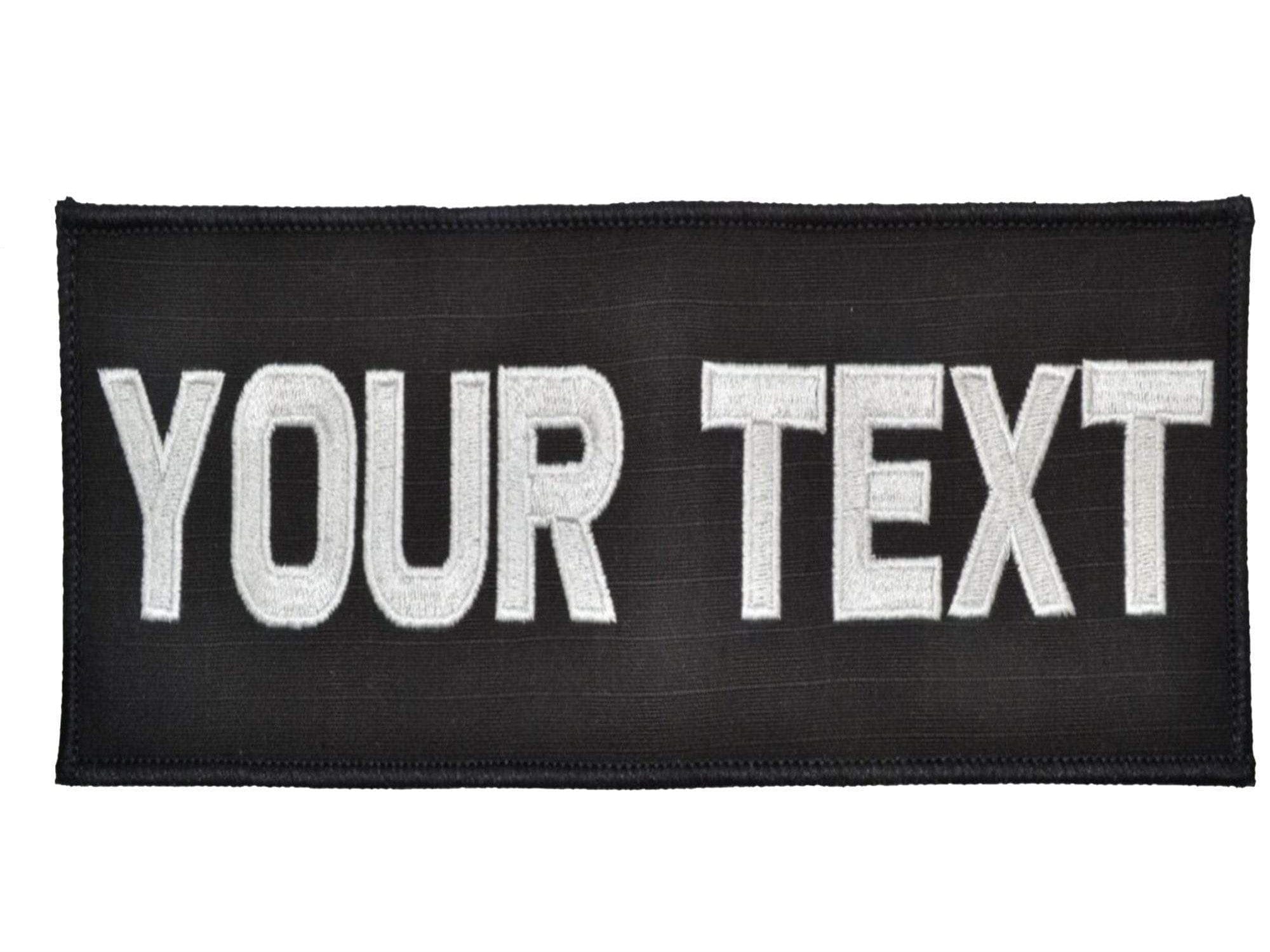 Custom Plate Carrier Text Patch - 3x5