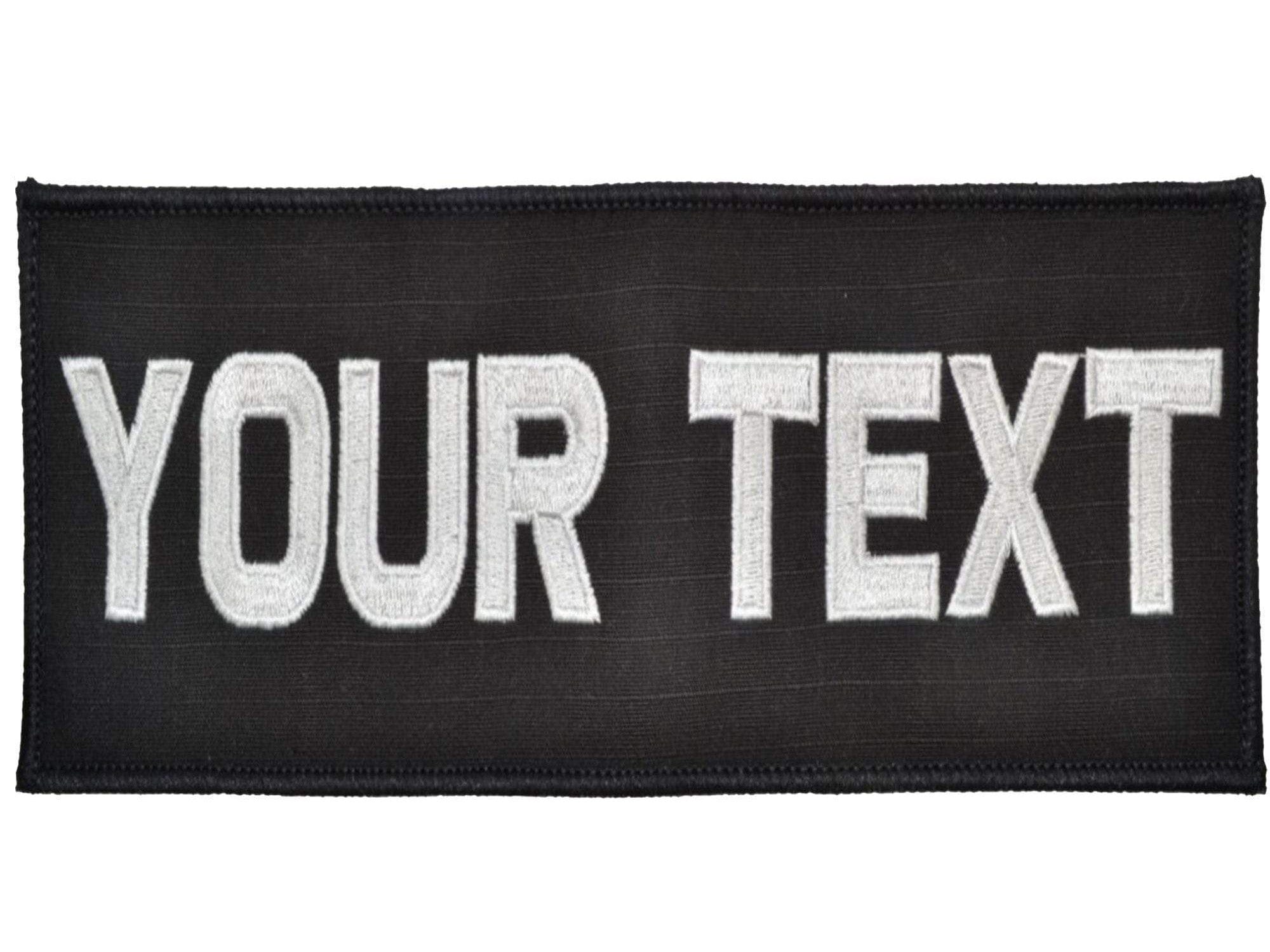 Tactical Gear Junkie Patches Custom Plate Carrier Text Patch - 3x6
