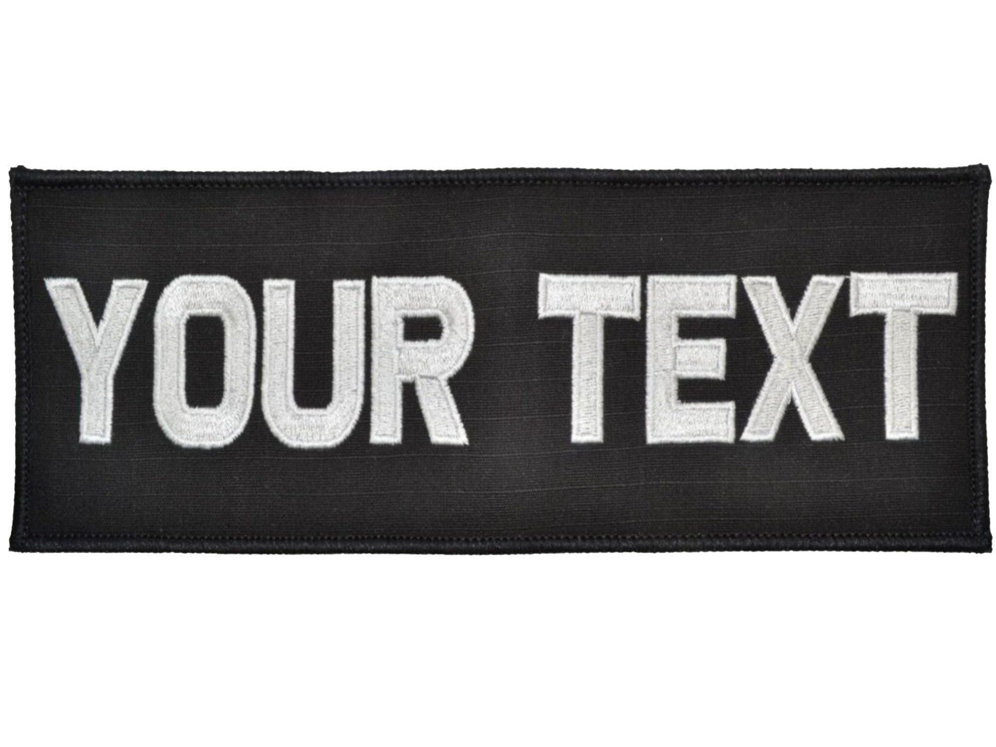 Tactical Gear Junkie Patches Custom Plate Carrier Text Patch - 4x10