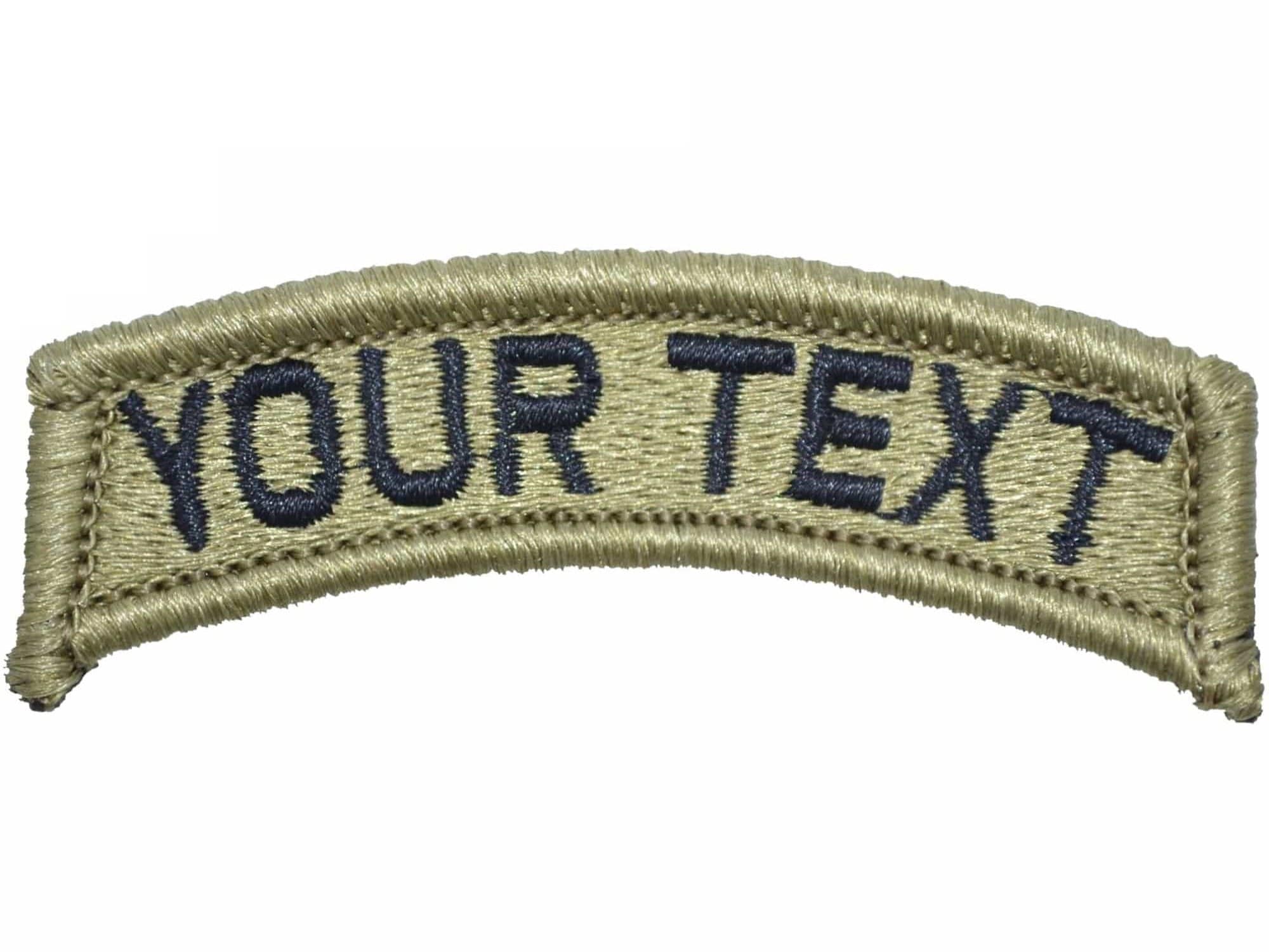 gear patches 2.75" Custom Text Military Tab Patch MultiCam