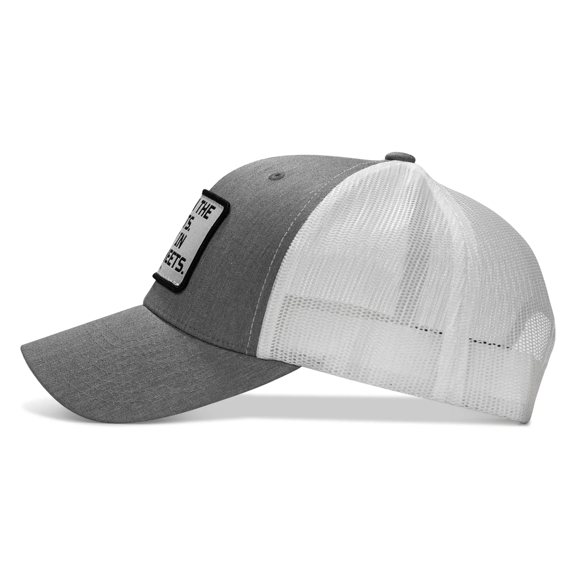 Dad In The Streets. Daddy In The Sheets. White Patch Snapback Hat - Combat Iron Apparel Co.
