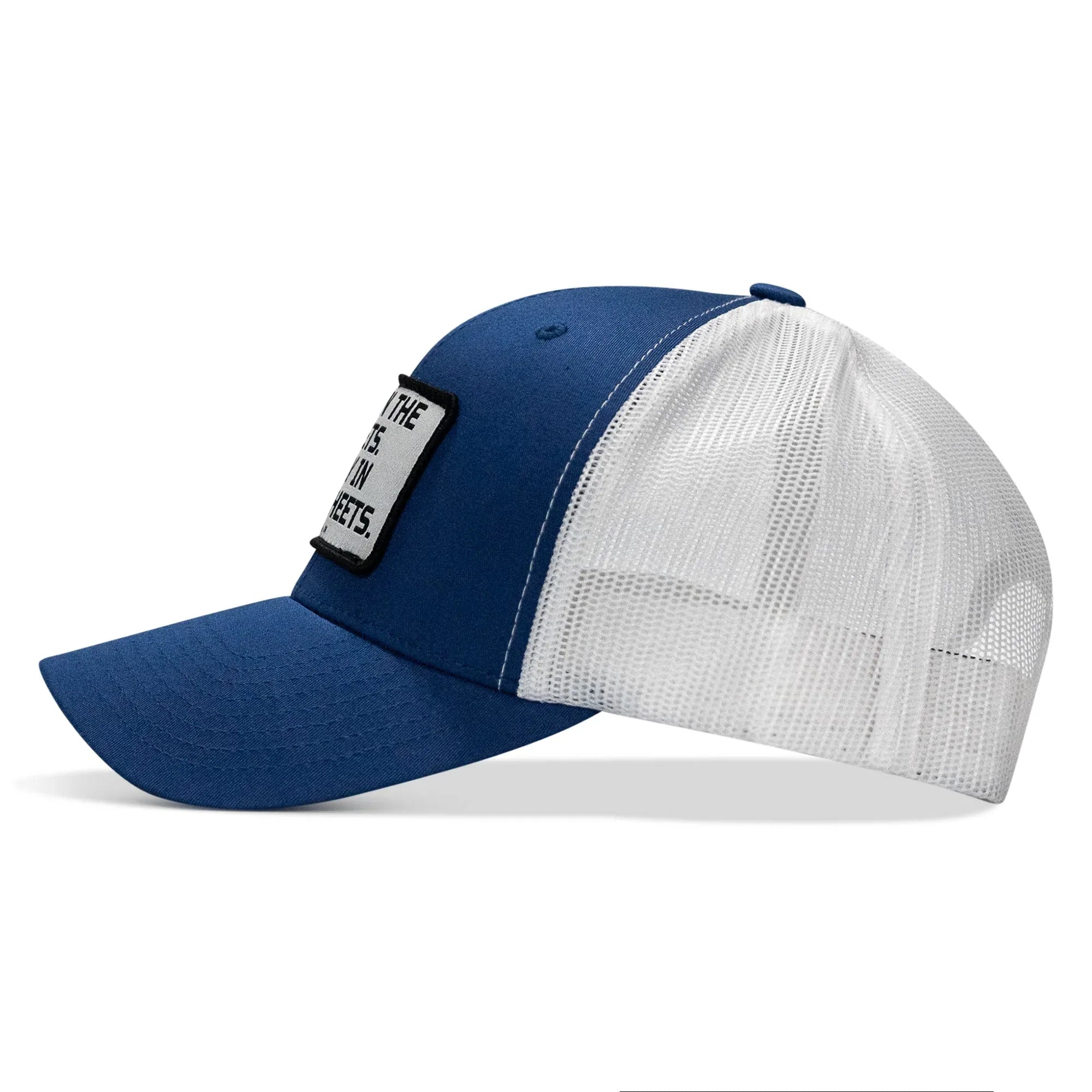 Dad In The Streets. Daddy In The Sheets. White Patch Snapback Hat - Combat Iron Apparel Co.