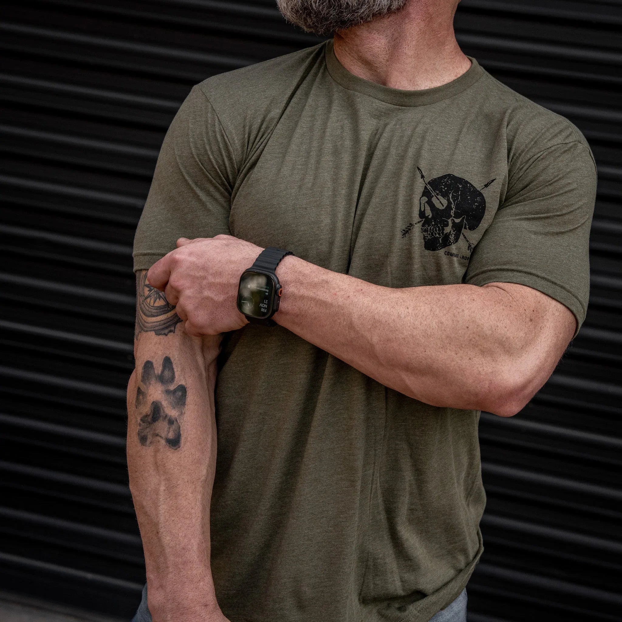 Death Is Promised. Mercy Is Earned Men's T-Shirt - Combat Iron Apparel Co.