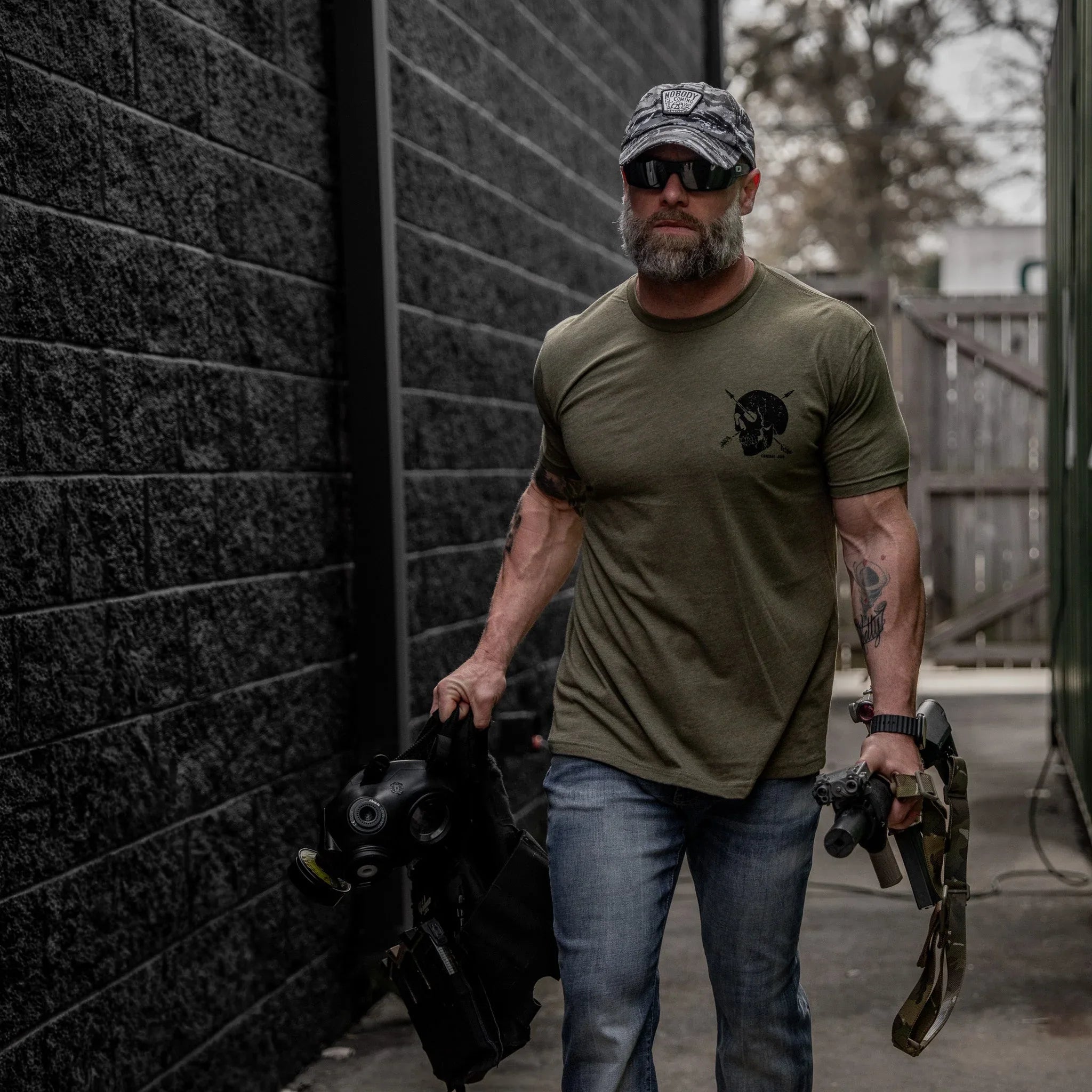 Death Is Promised. Mercy Is Earned Men's T-Shirt - Combat Iron Apparel Co.