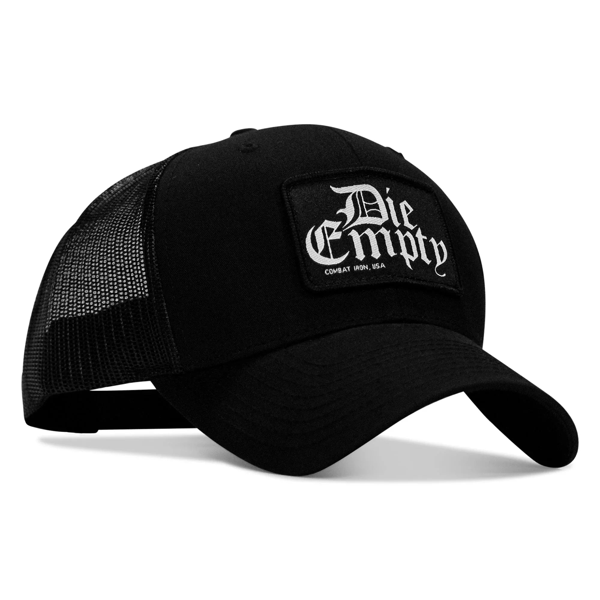 Die Empty Black Patch Snapback Hat - Combat Iron Apparel Co.