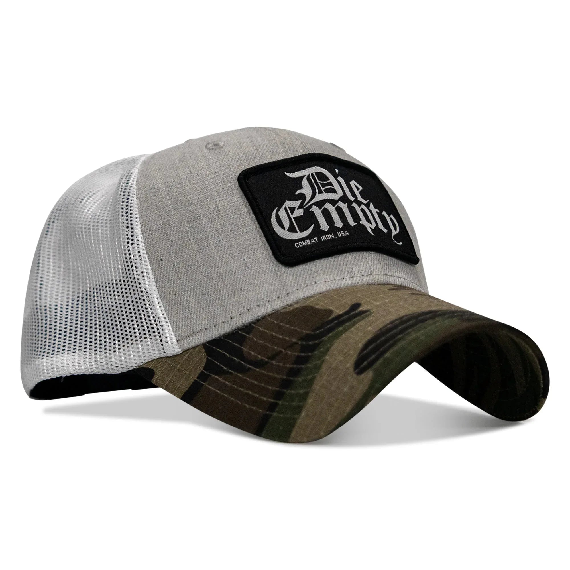 Die Empty Black Patch Snapback Hat - Combat Iron Apparel Co.