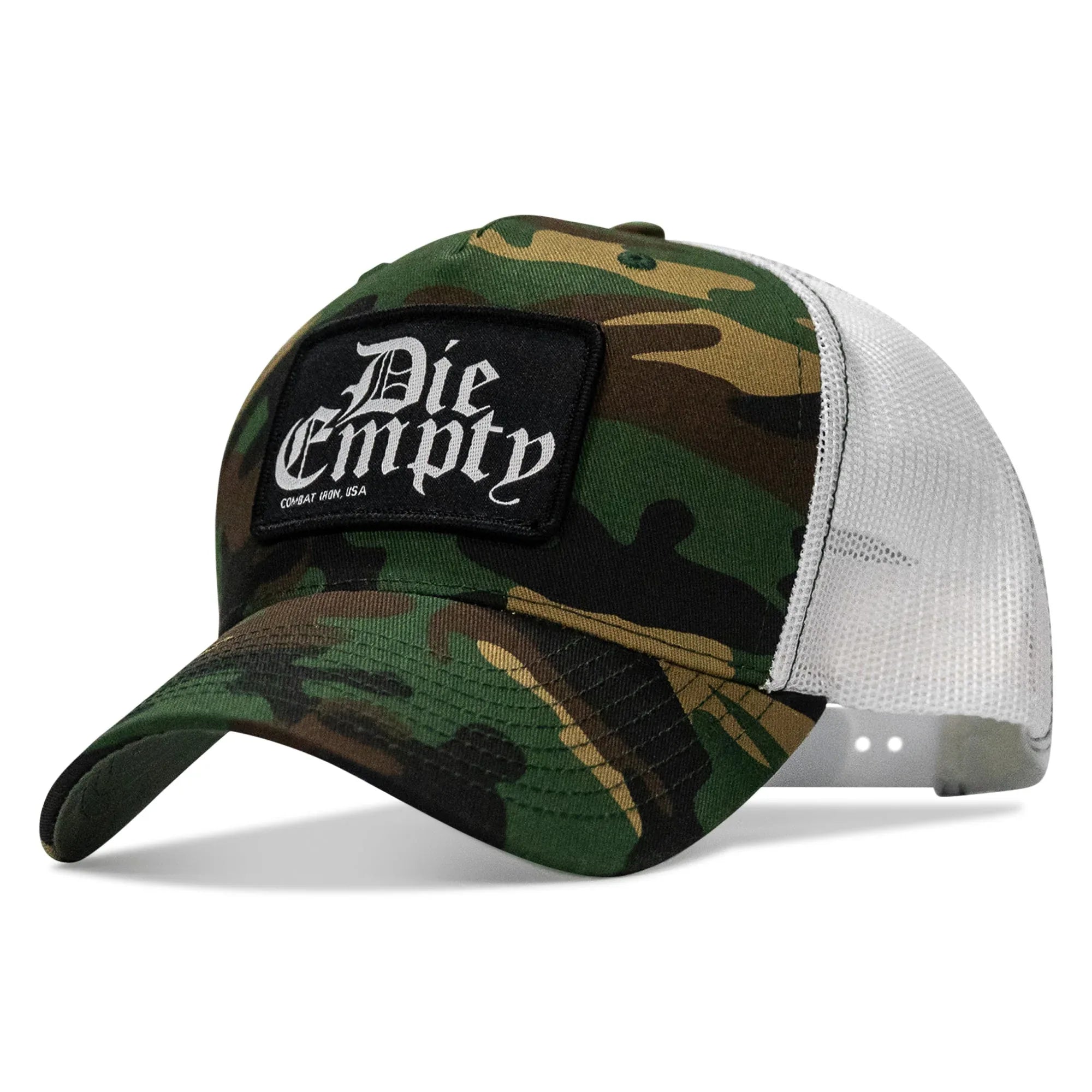 Die Empty Black Patch Snapback Hat - Combat Iron Apparel Co.