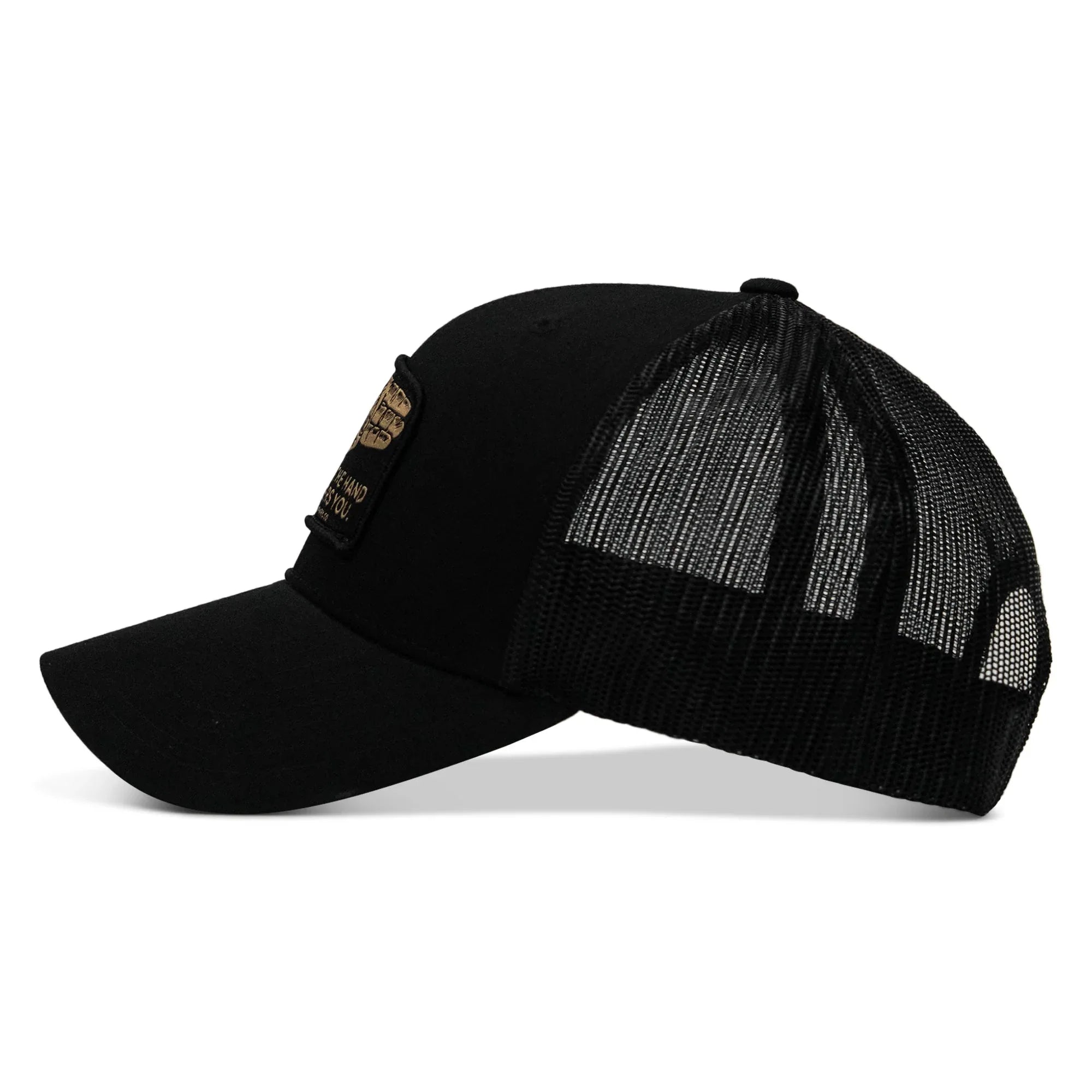 Don't Bite The Hand That Fingers you Patch Snapback Hat - Combat Iron Apparel Co.