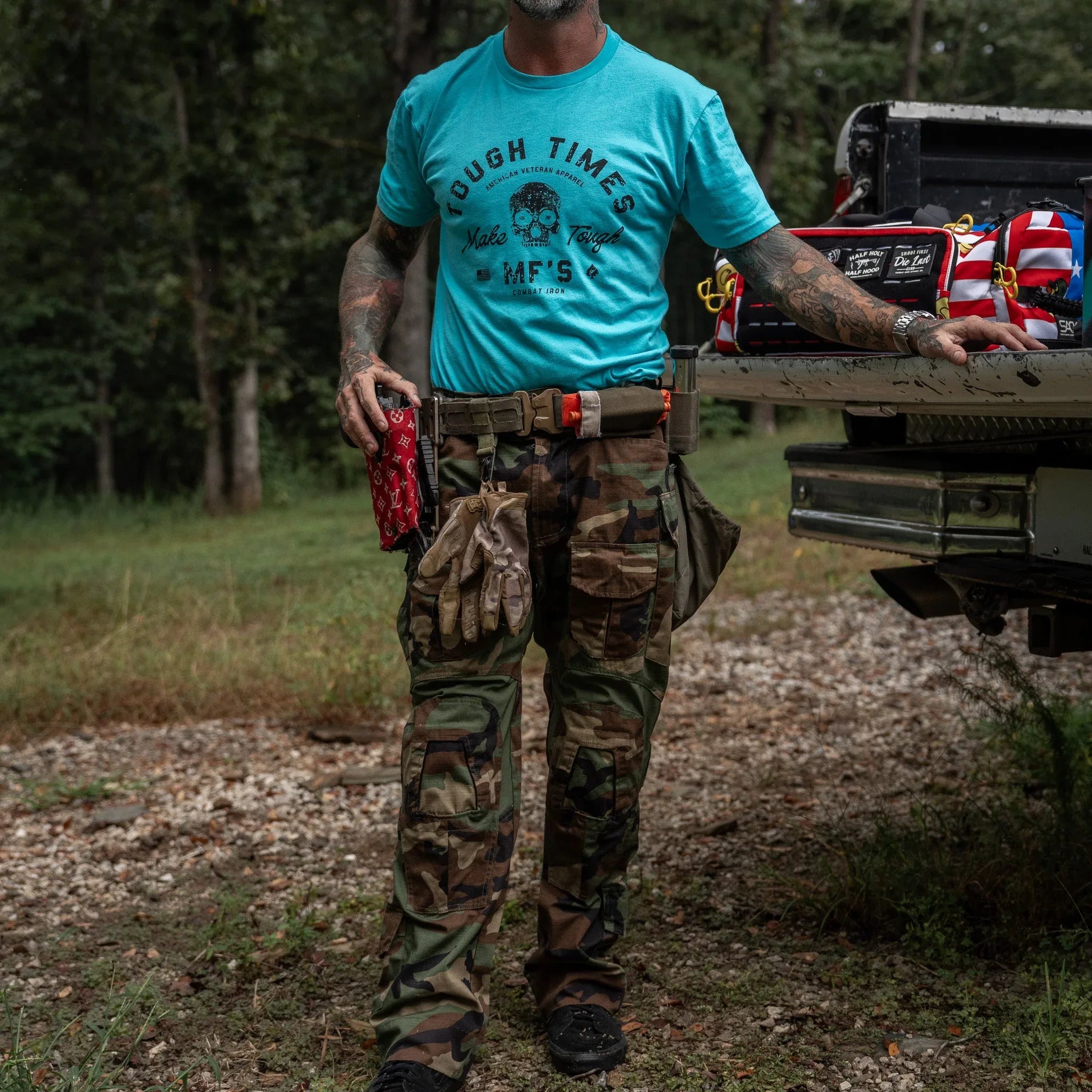 Tough Times Make Tough MF's Men's T-Shirt - Combat Iron Apparel Co.