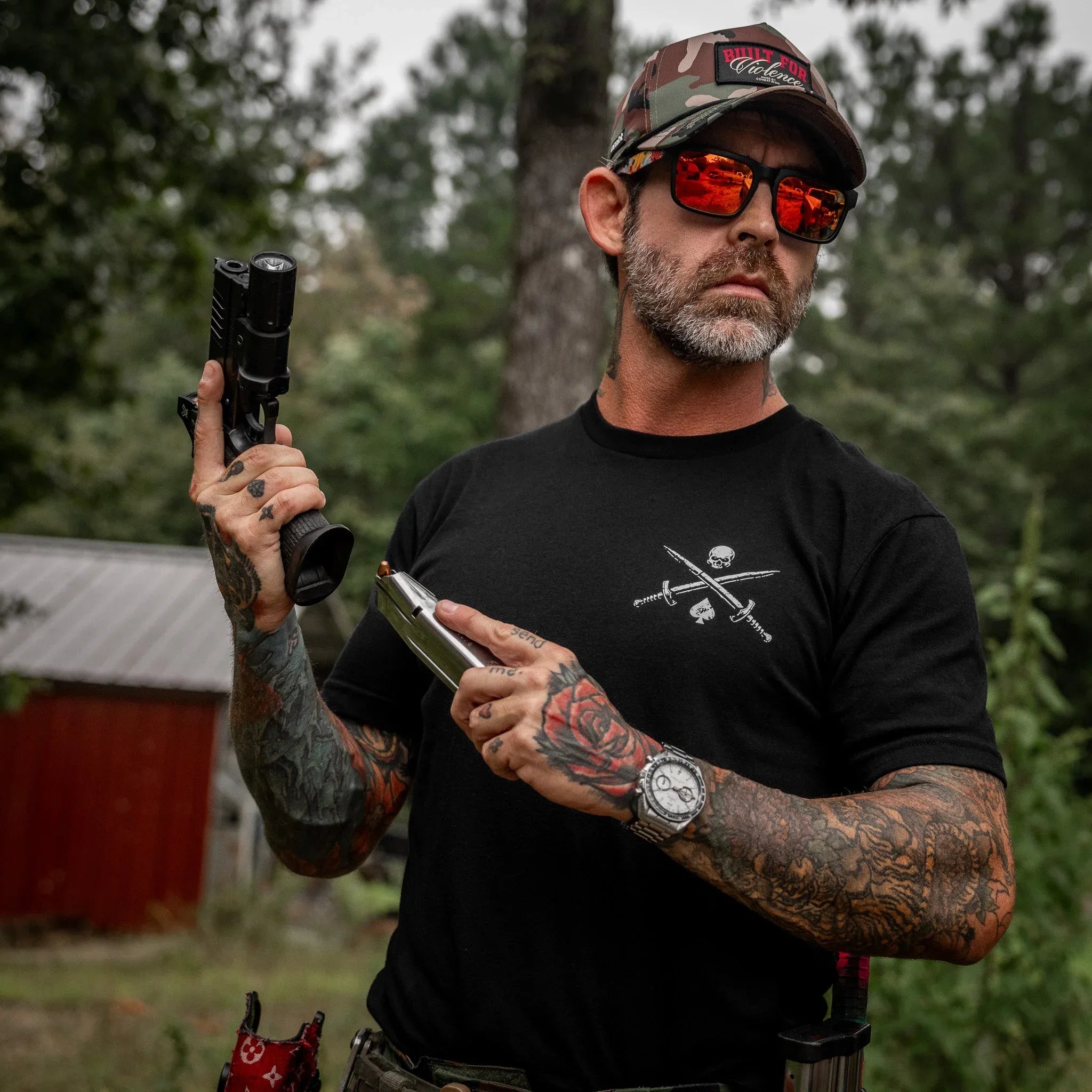 Low In Empathy High In Violence Men's T-Shirt - Combat Iron Apparel Co.