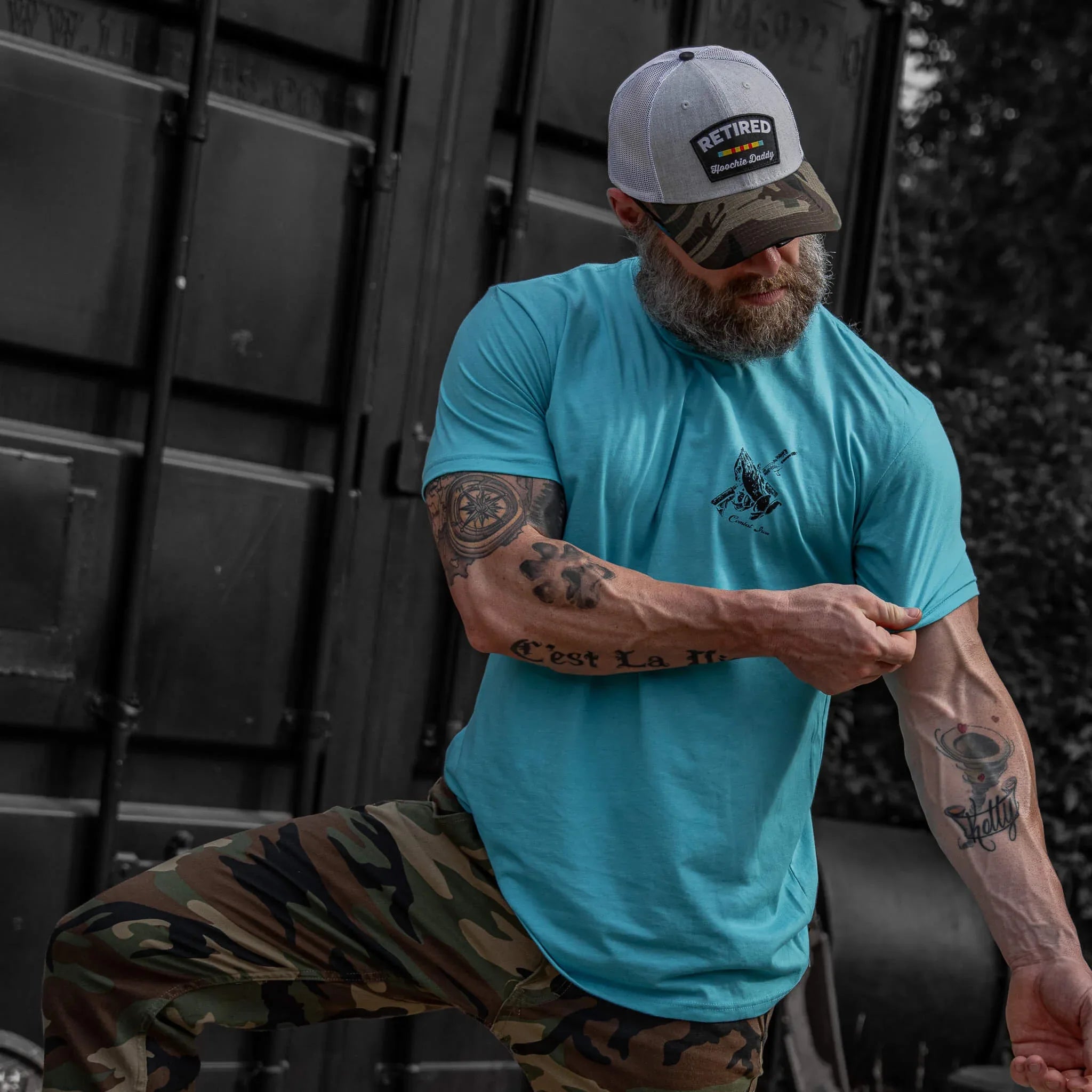 In Guns We Trust Men's T-Shirt - Combat Iron Apparel Co.