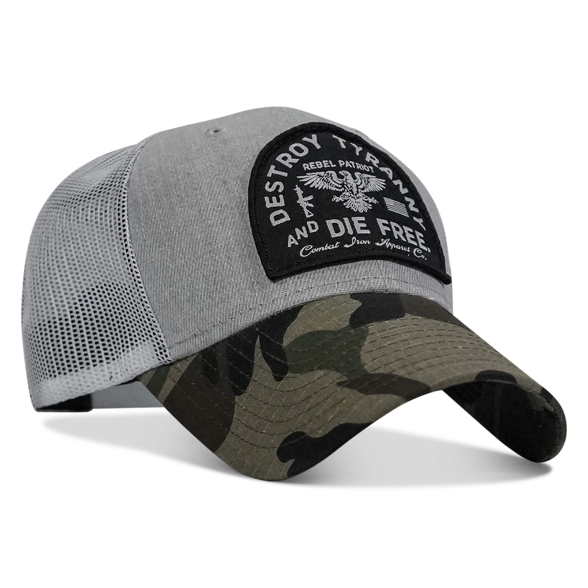 Destroy Tyranny and Die Free Patch Snapback - Combat Iron Apparel Co.