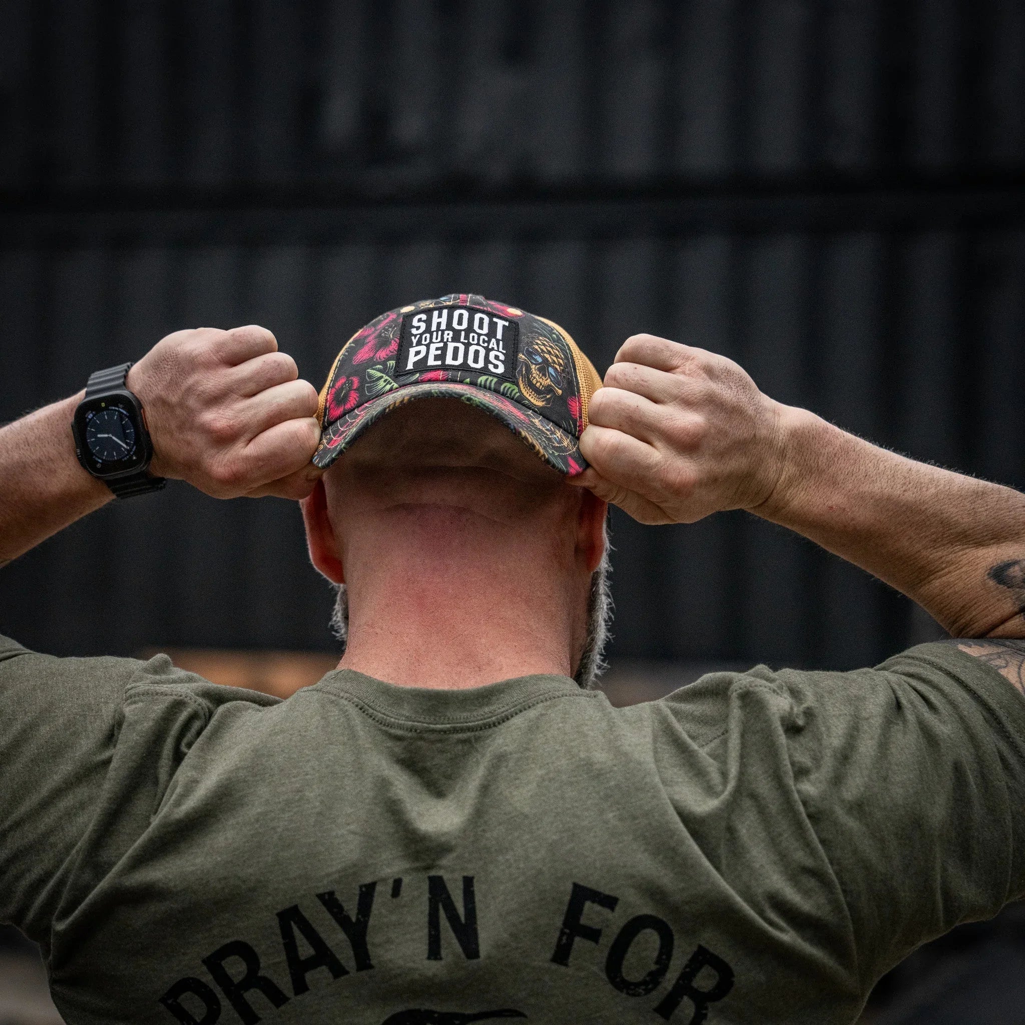 Shoot Your Local Pedos Patch Tactical Ripstop Mesh Snapback Hat - Combat Iron Apparel Co.