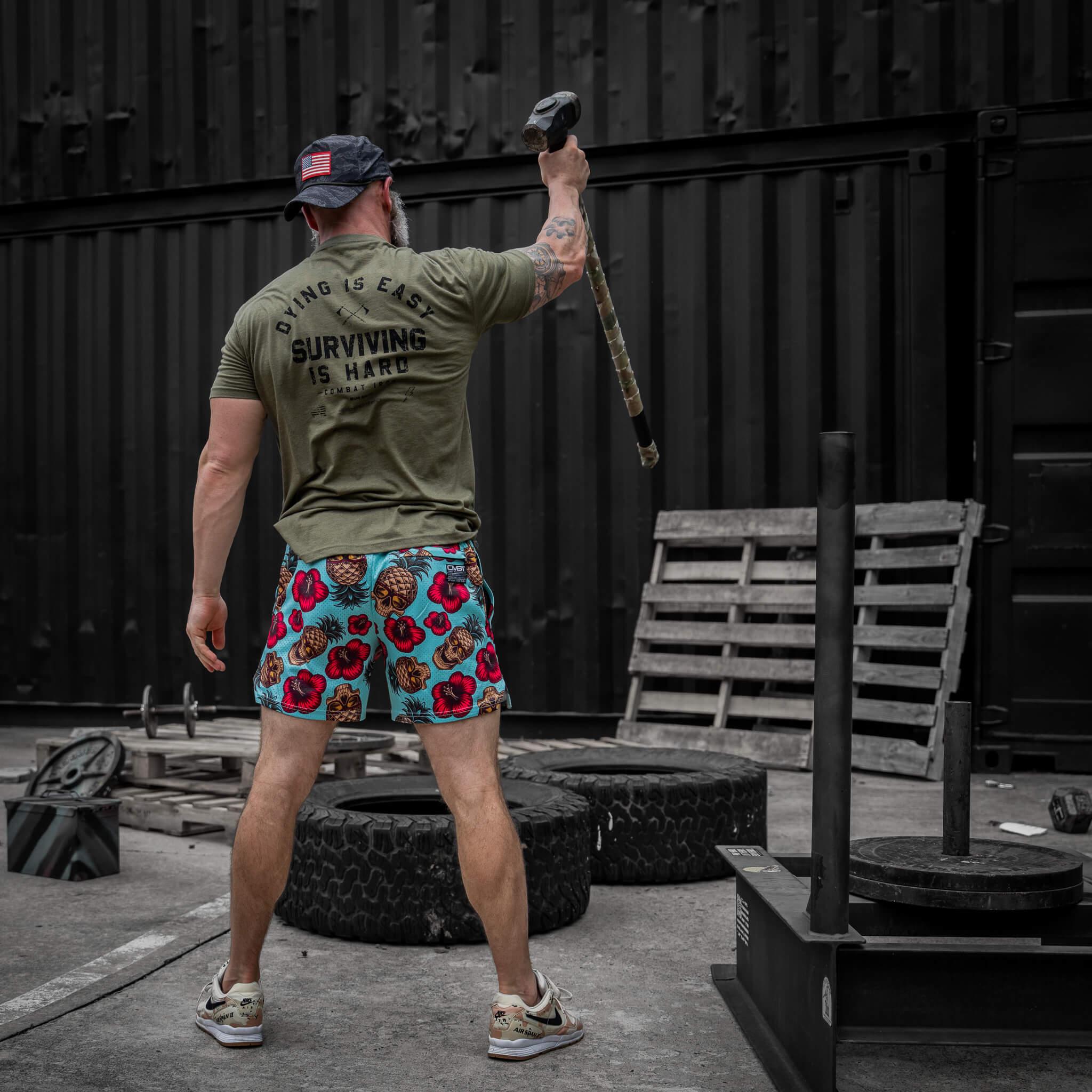 Dying is Easy. Surviving Is Hard Men's T-Shirt - Combat Iron Apparel Co.