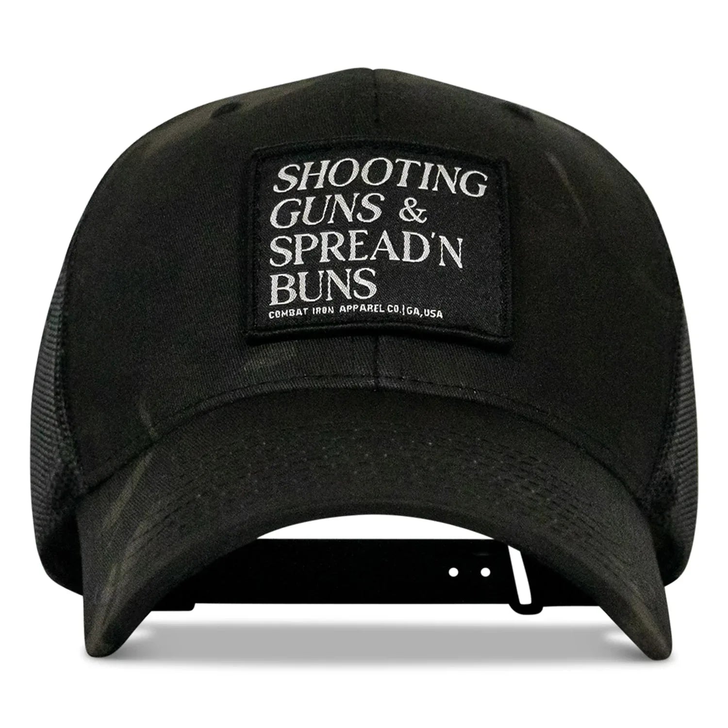 Shooting Guns & Spread'n Buns Patch Snapback Hat - Combat Iron Apparel Co.