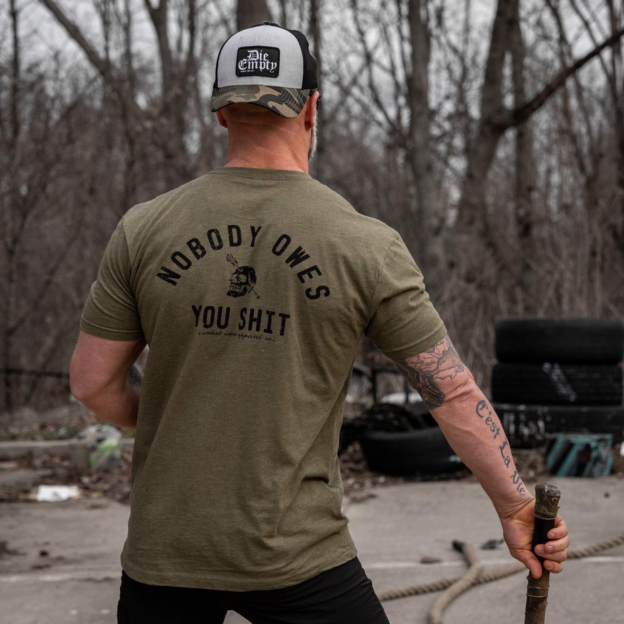 Die Empty Black Patch Snapback Hat - Combat Iron Apparel Co.